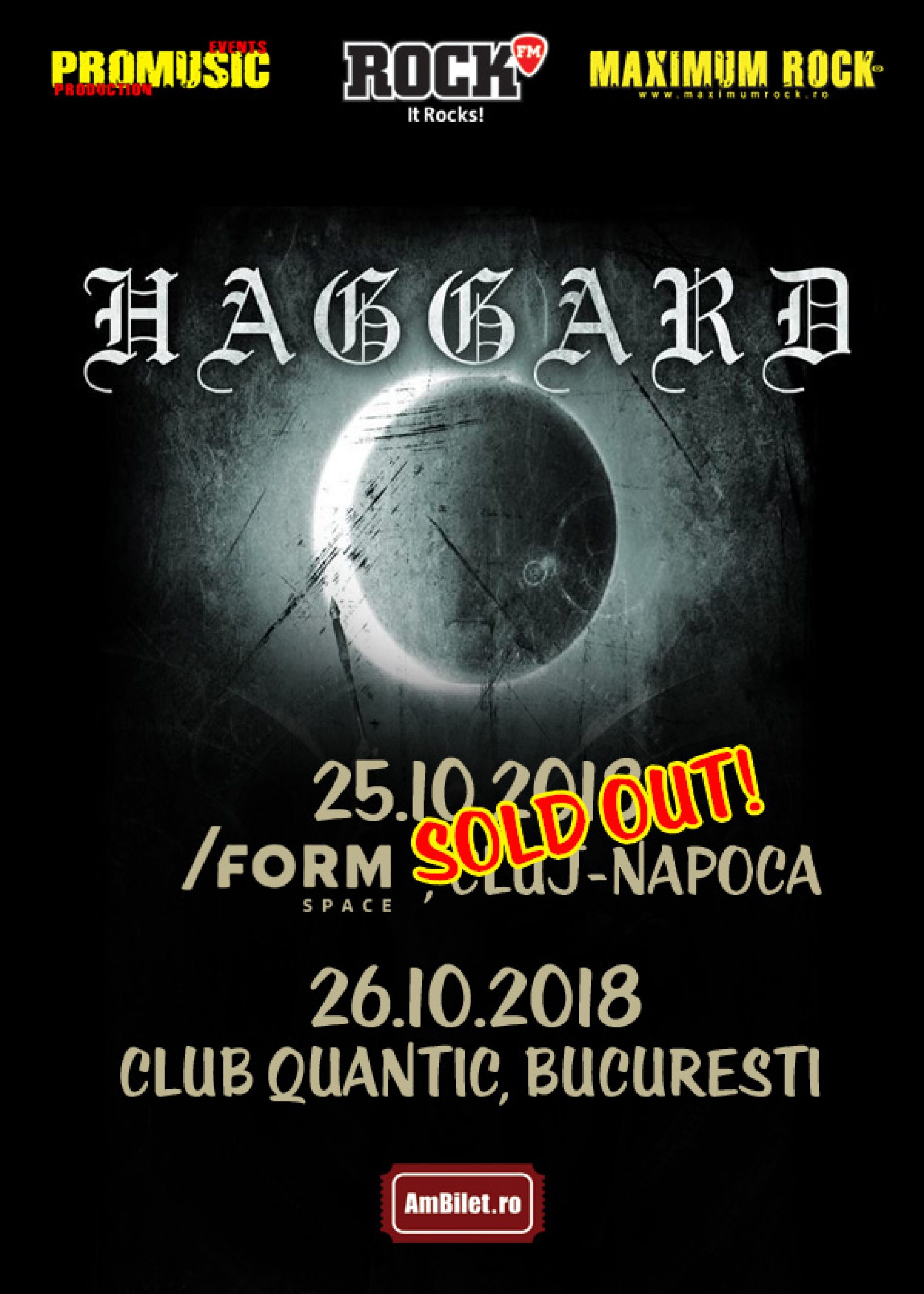 Haggard anunță trupele care vor cânta în deschiderea concertelor din Cluj și București