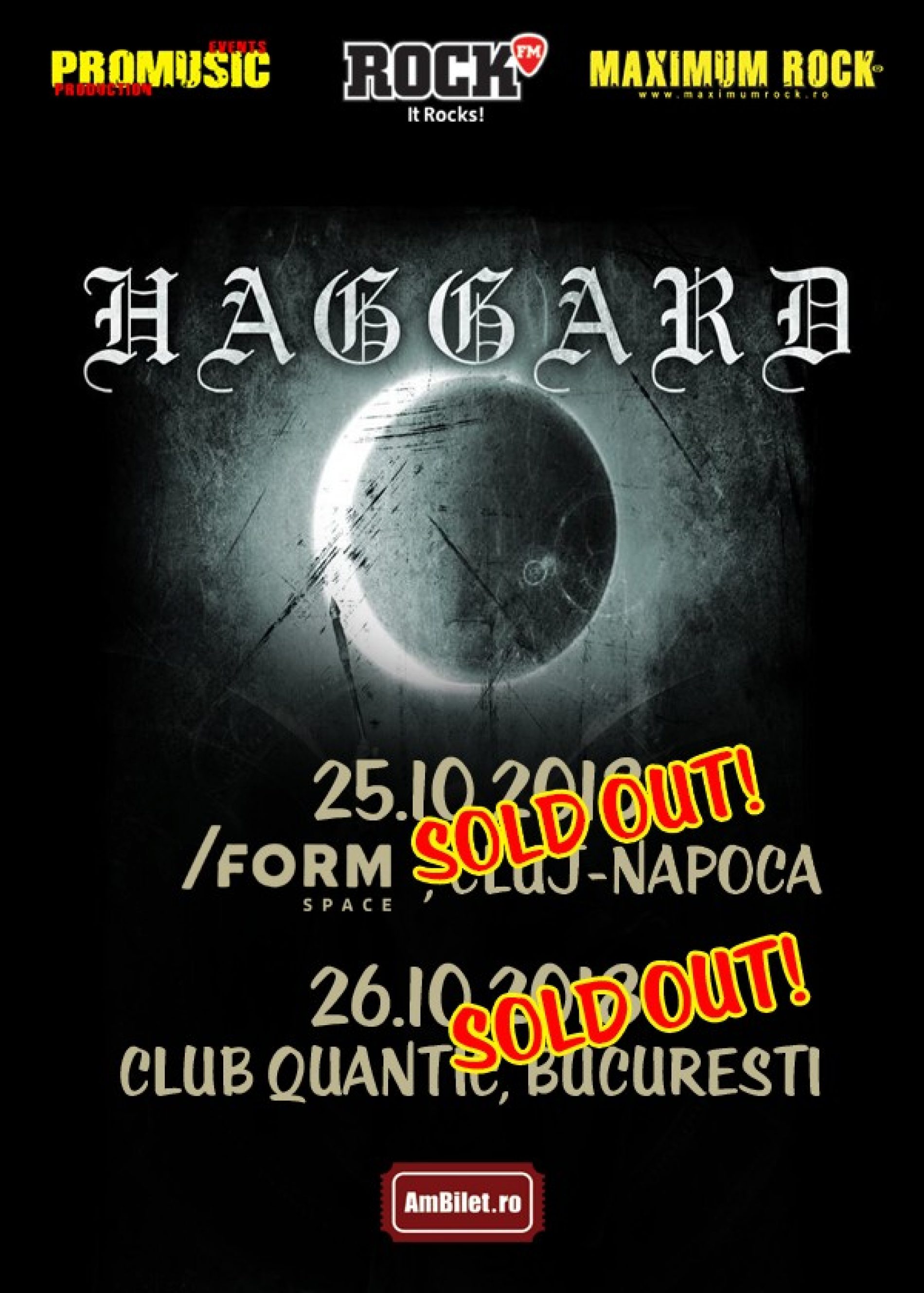 Program și reguli de acces pentru concertele Haggard de la Cluj-Napoca și București