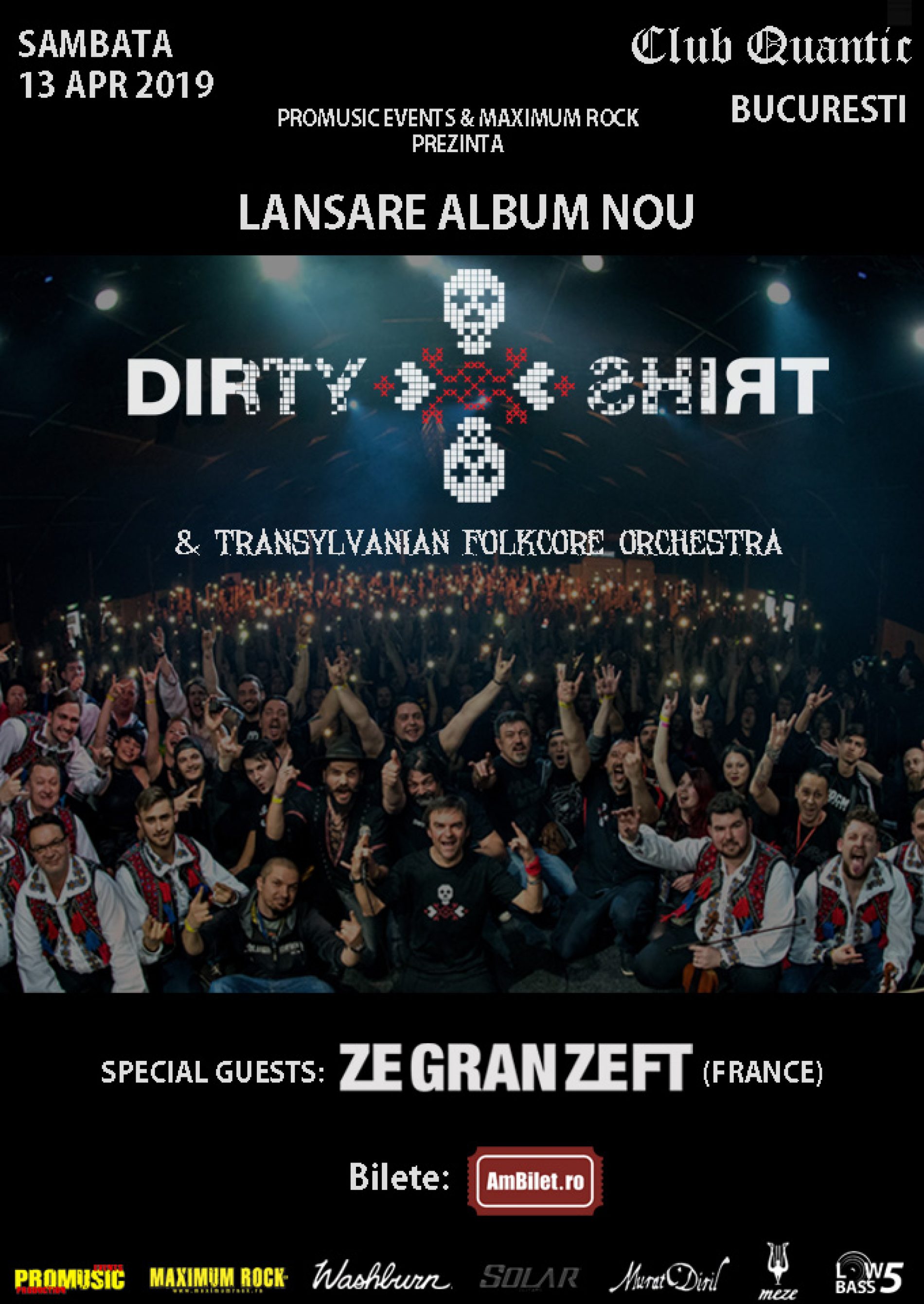 Concerte Dirty Shirt la Brașov și București: Program și reguli de acces