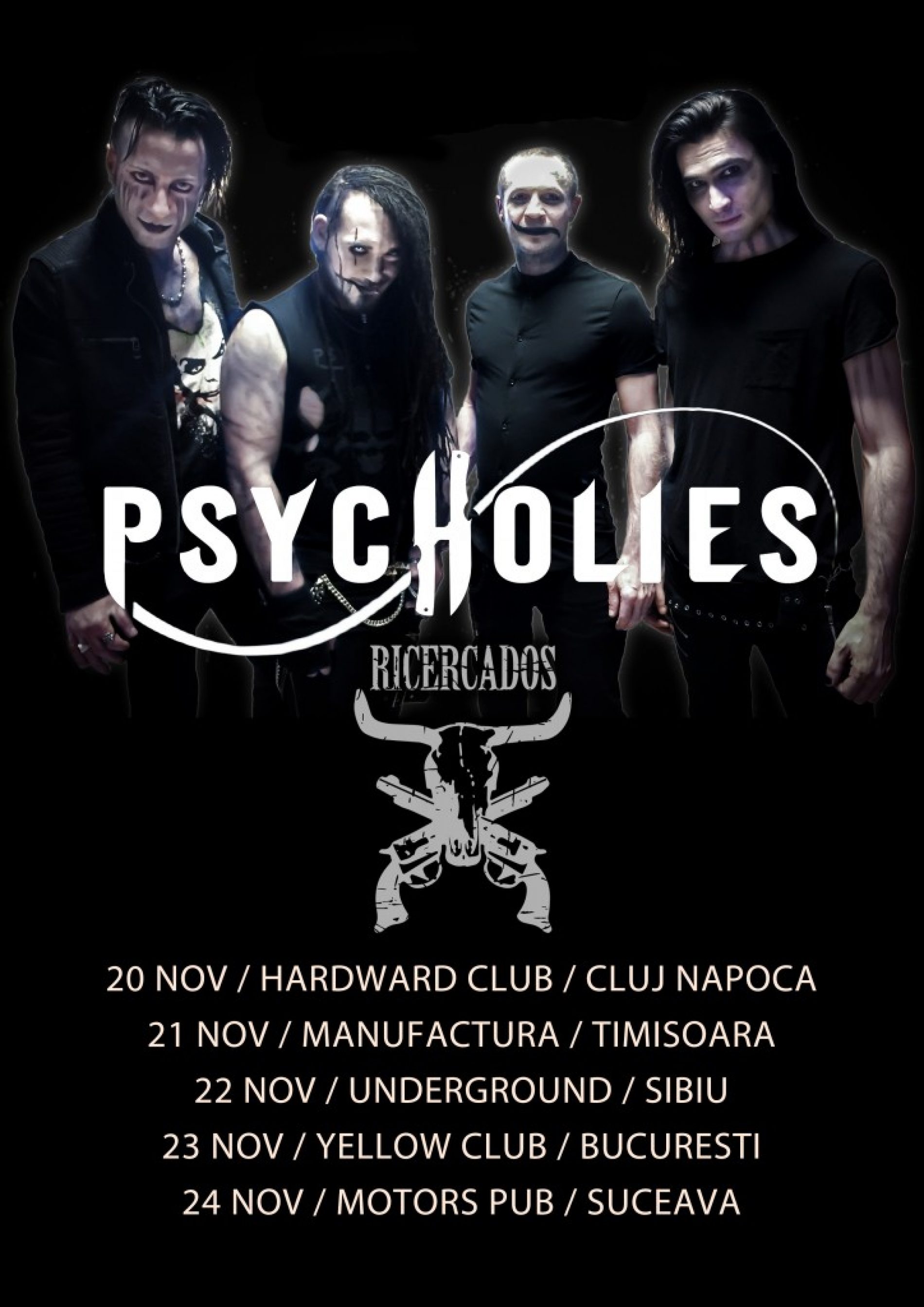 Turneu PsycHolies în România în luna noiembrie