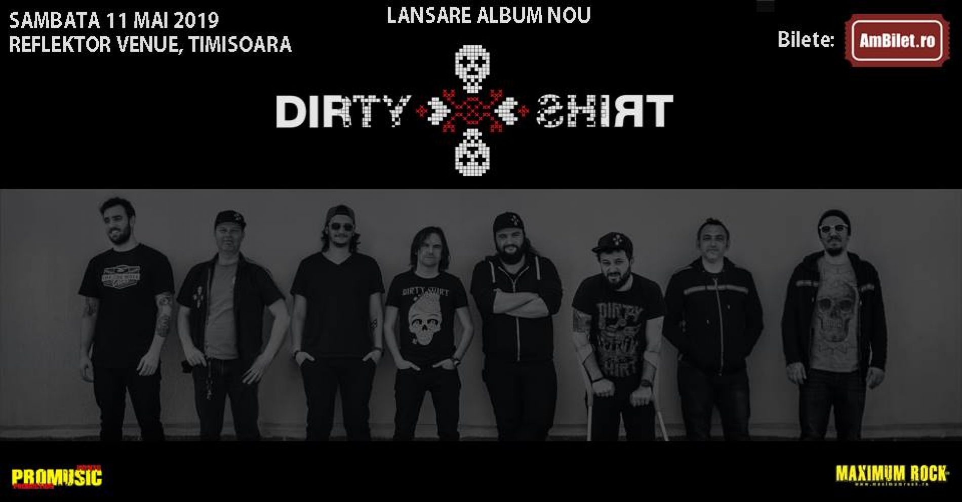 Dirty Shirt va lansa noul material discografic și la Timișoara
