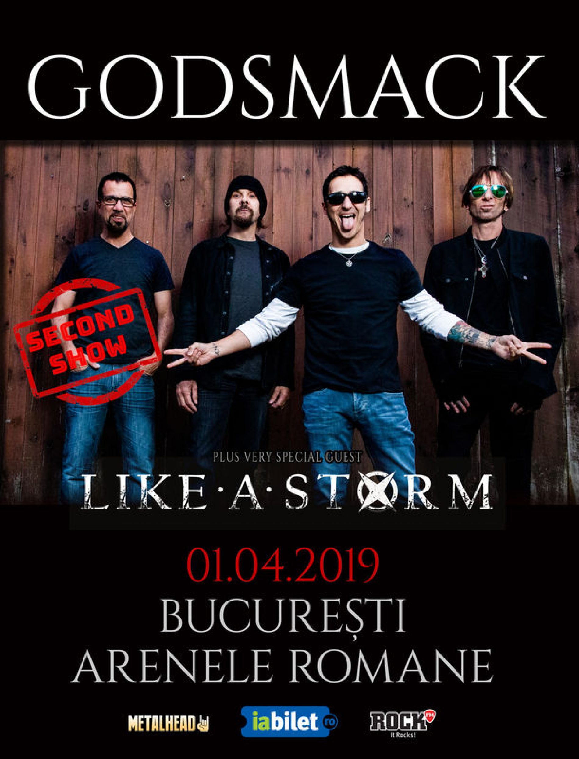 Godsmack în concert la București și pe 1 aprilie
