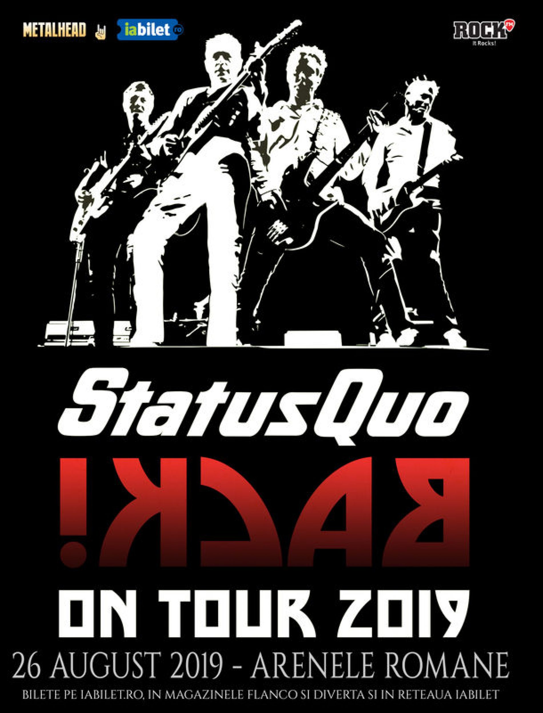 Status Quo la București pe 26 august – In The Army Now!
