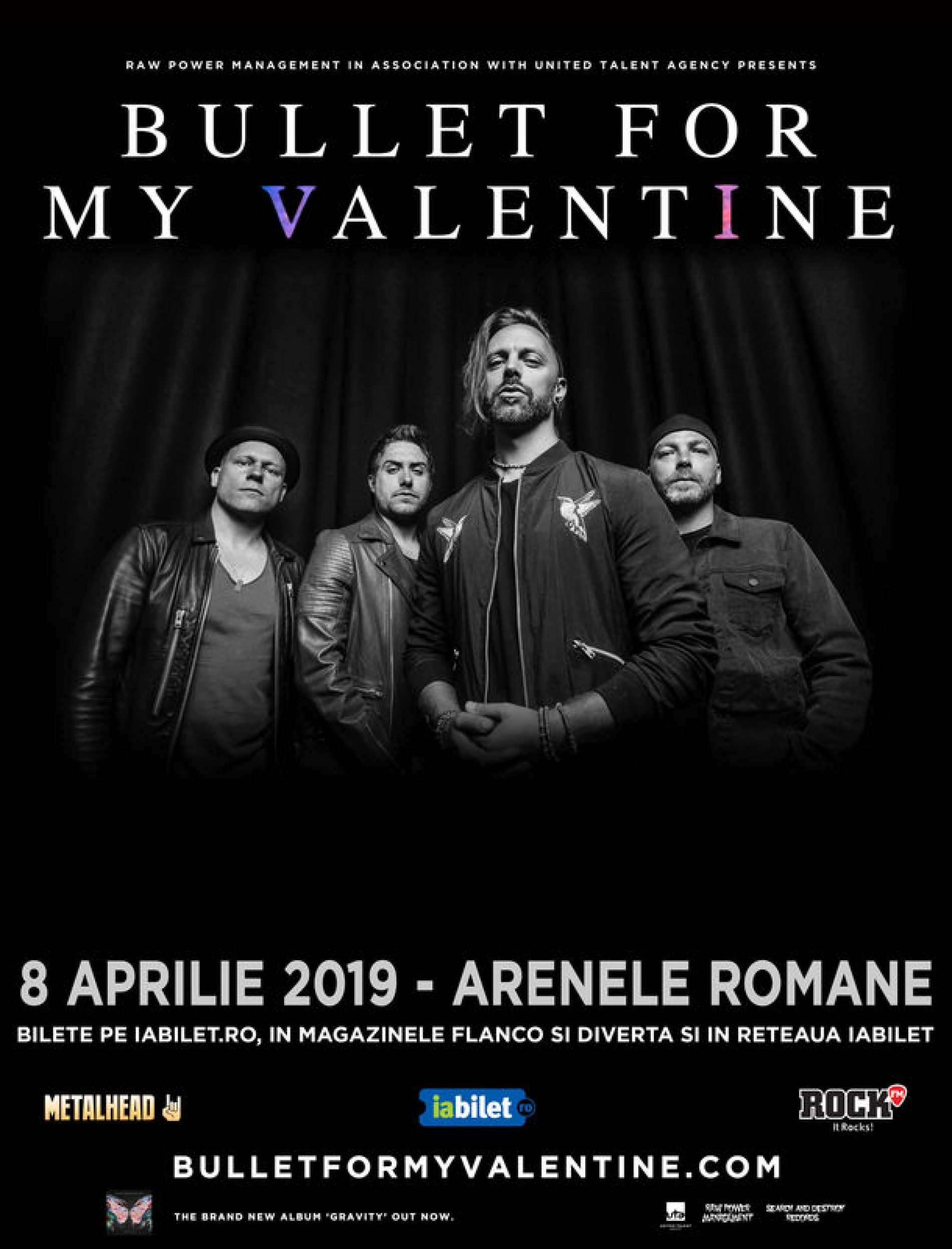 Concert Bullet For My Valentine la București pe 8 aprilie