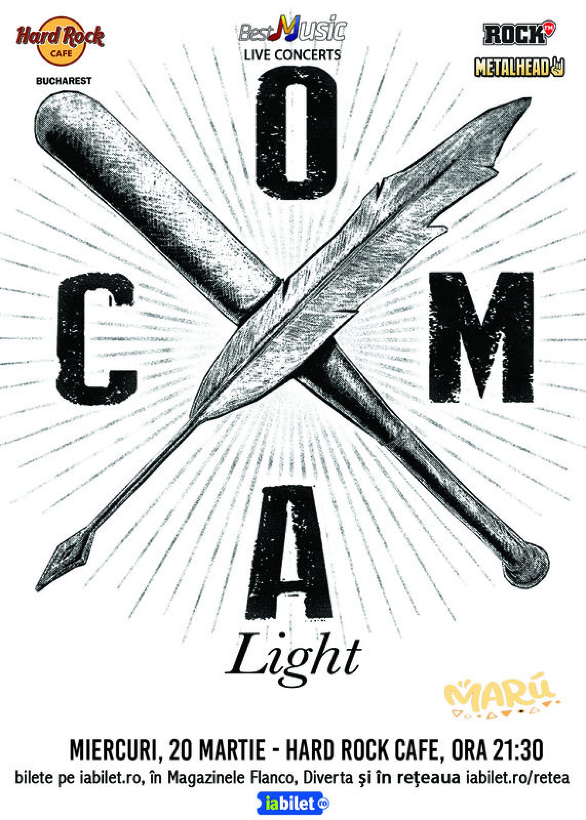 Concert Coma – Light/Acustic în Hard Rock Cafe