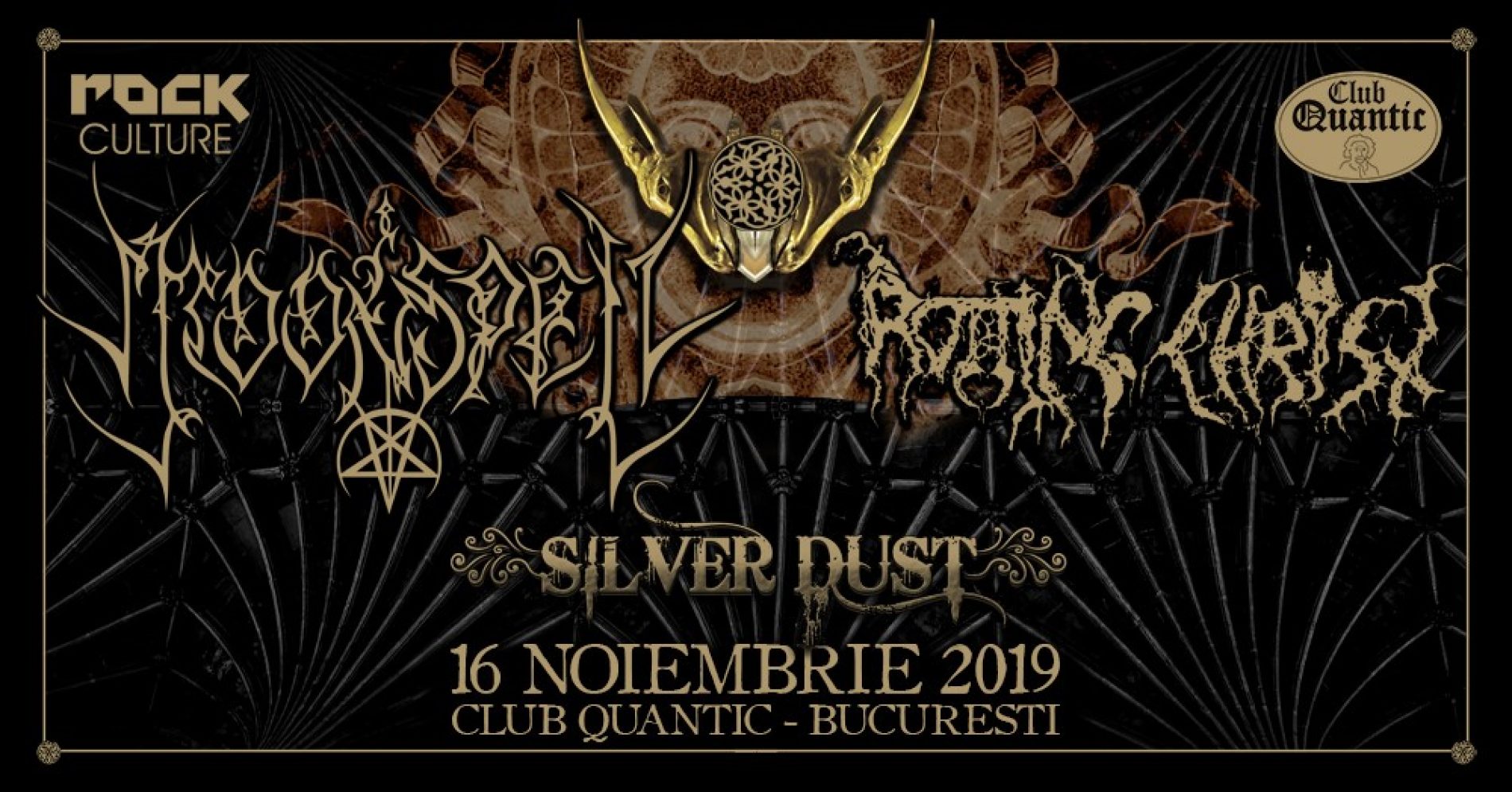 Program și reguli de acces la concertul Moonspell, Rotting Christ și Silver Dust din Quantic