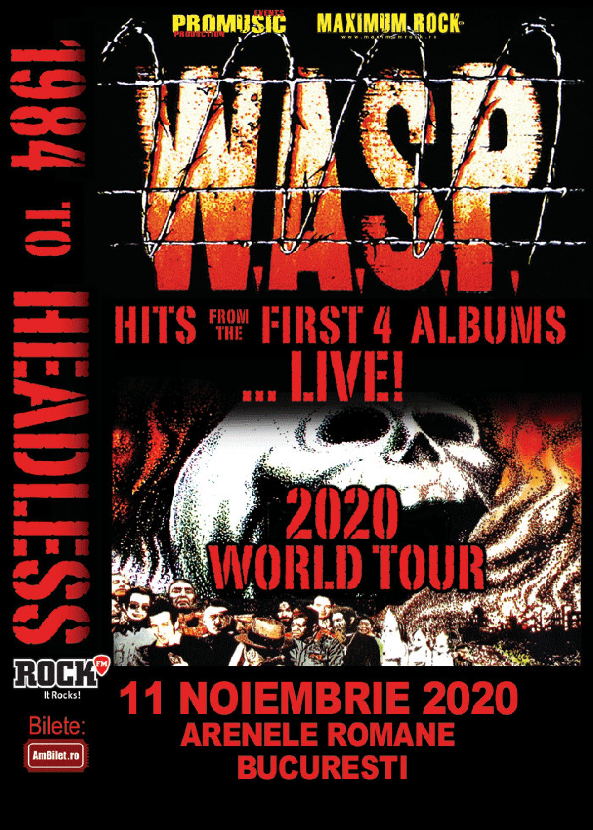 W.A.S.P. revine în România pentru un concert special