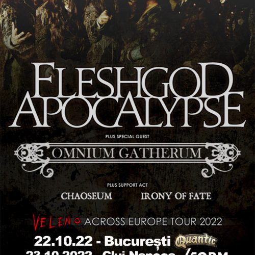Omnium Gatherum va susține două concerte în România alături de Fleshgod Apocalypse și alte formații elvețiene