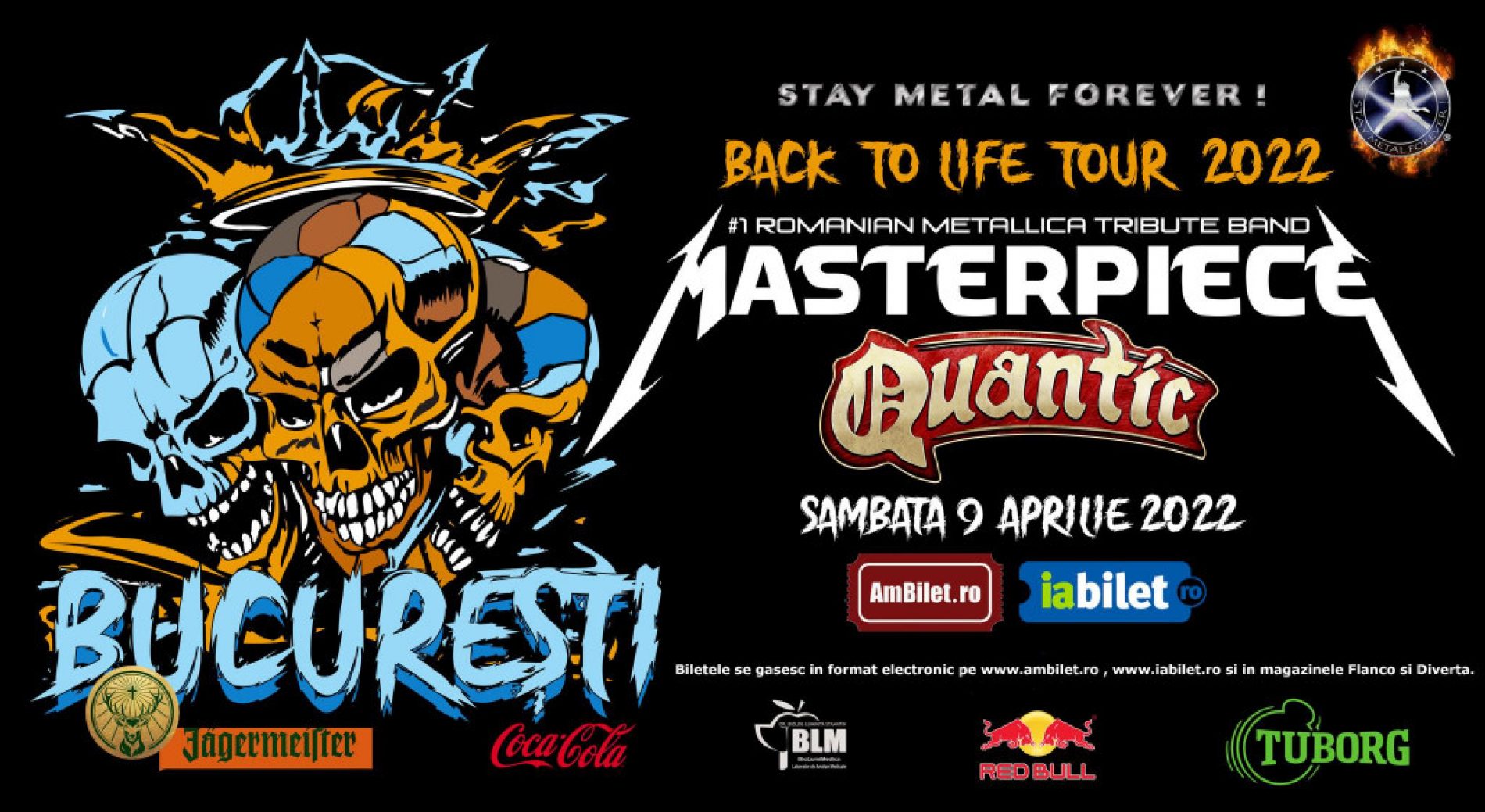 Concert Masterpiece (tribut Metallica) la București