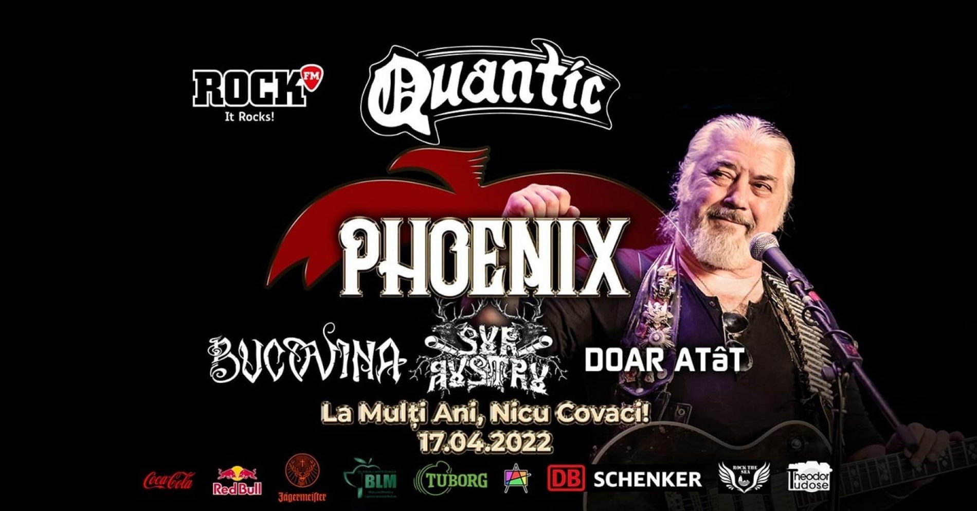 Concert Phoenix & Friens – La Mulți Ani, Nicu Covaci! în Quantic
