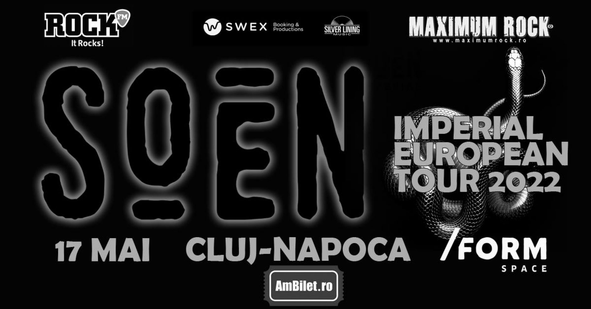 Concertul Soen de la Cluj Napoca a fost anulat