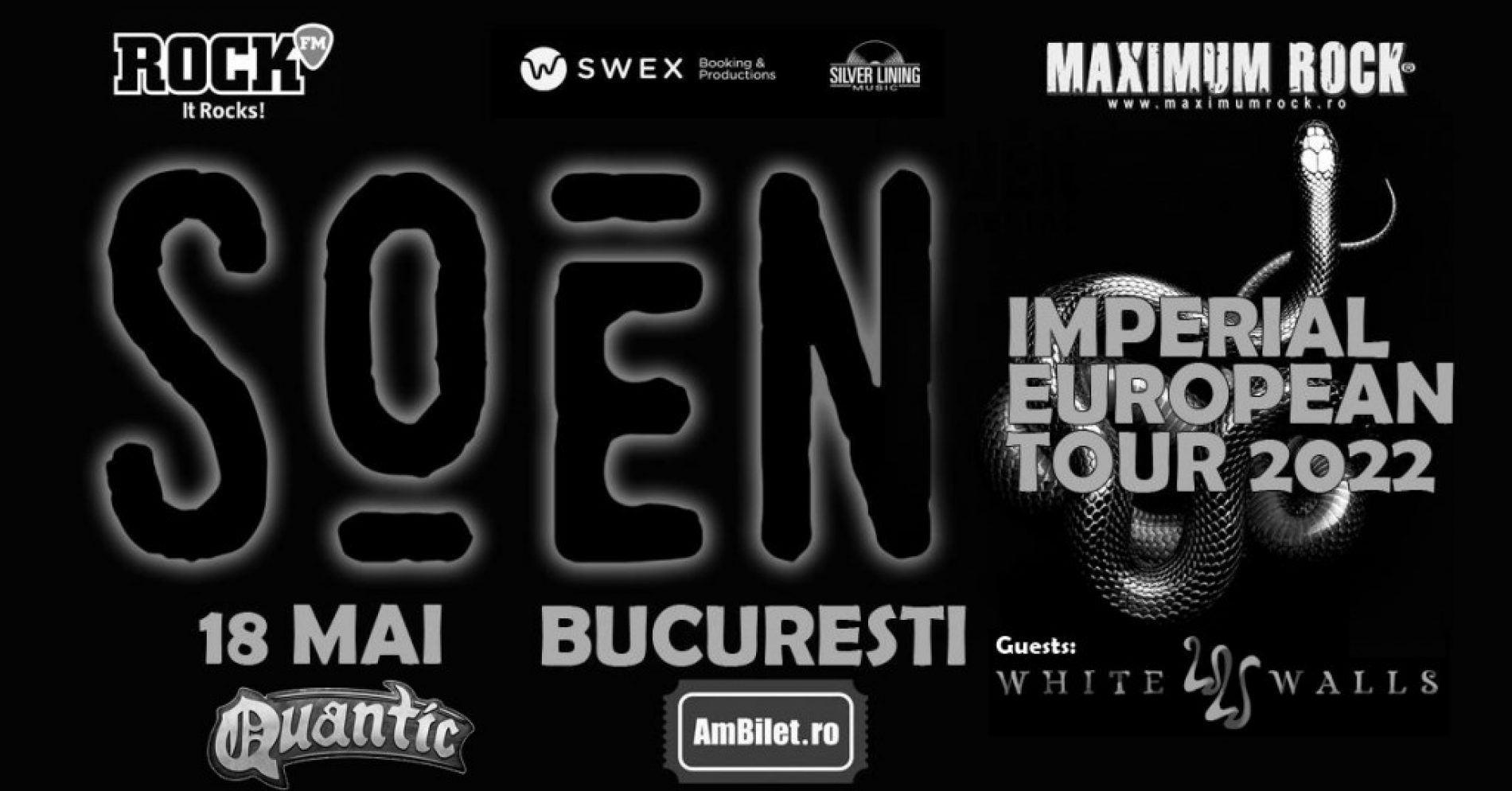 White Walls va deschide concertul Soen de la București