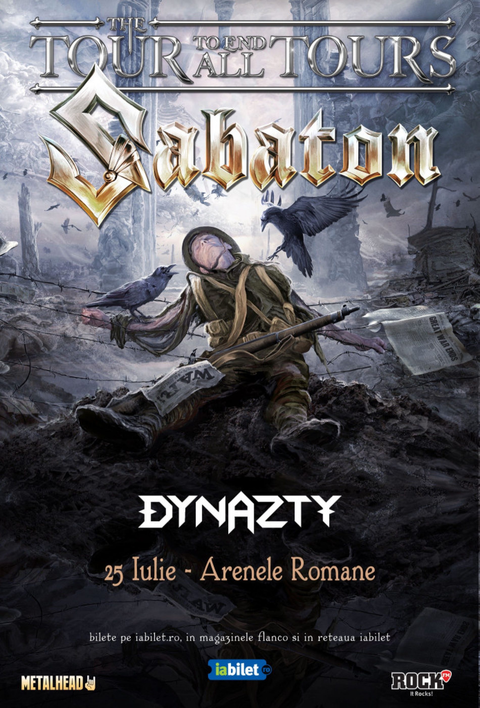 Dynazty va deschide concertul Sabaton de la București