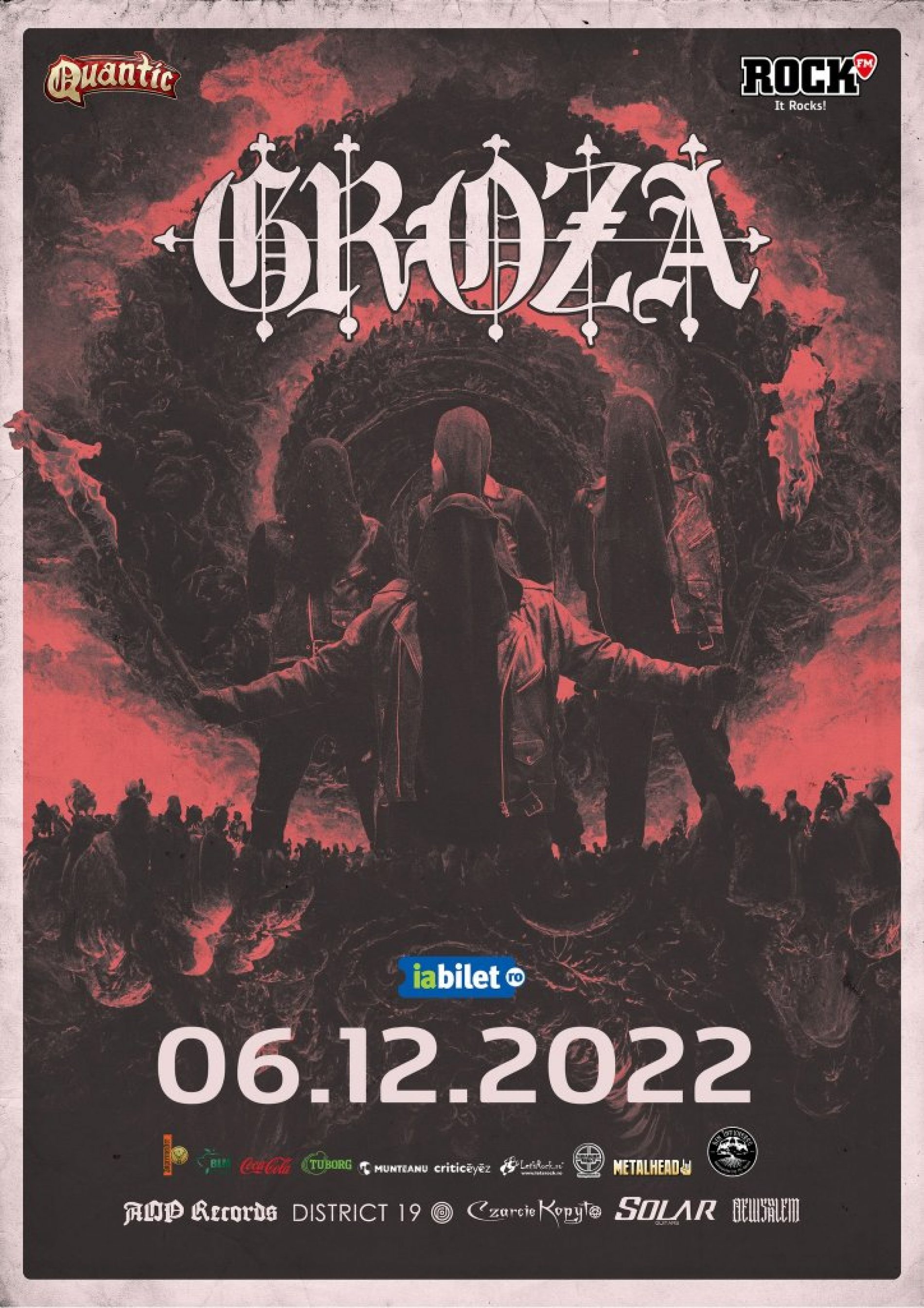 Concert Groza – The Redemptive End Tour – Balkans 2022 în club Quantic