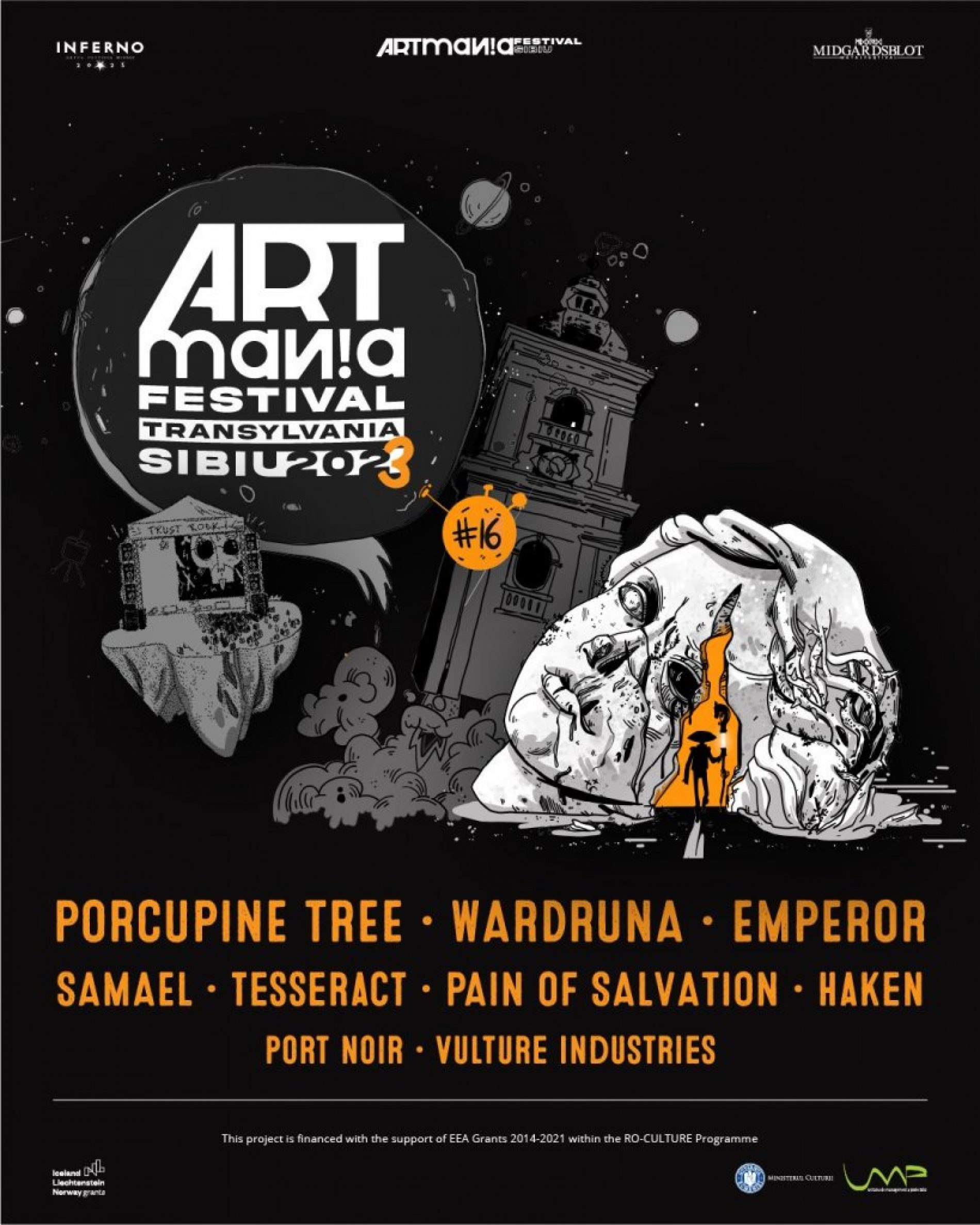 Wardruna, Haken, TesseracT, Port Noir și Vulture Industries la ARTmania Festival 2023