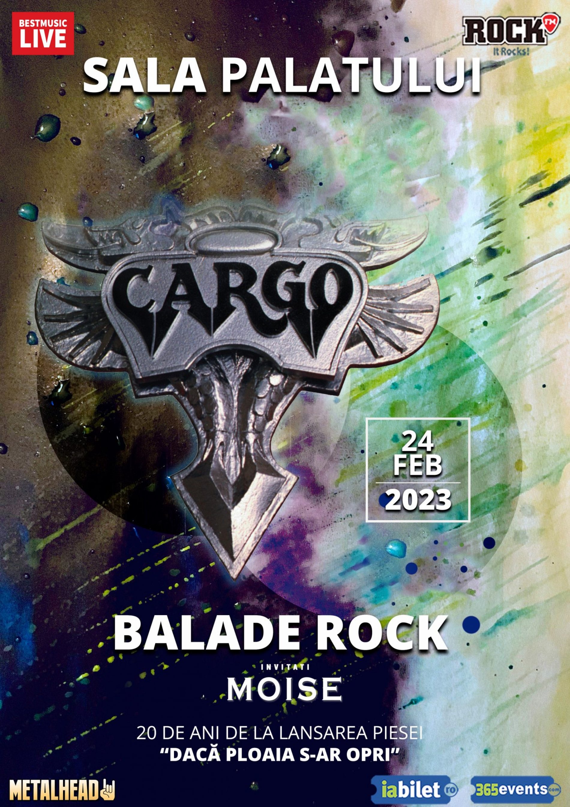 Moise cântă alături de Cargo pe 24 februarie la Sala Palatului