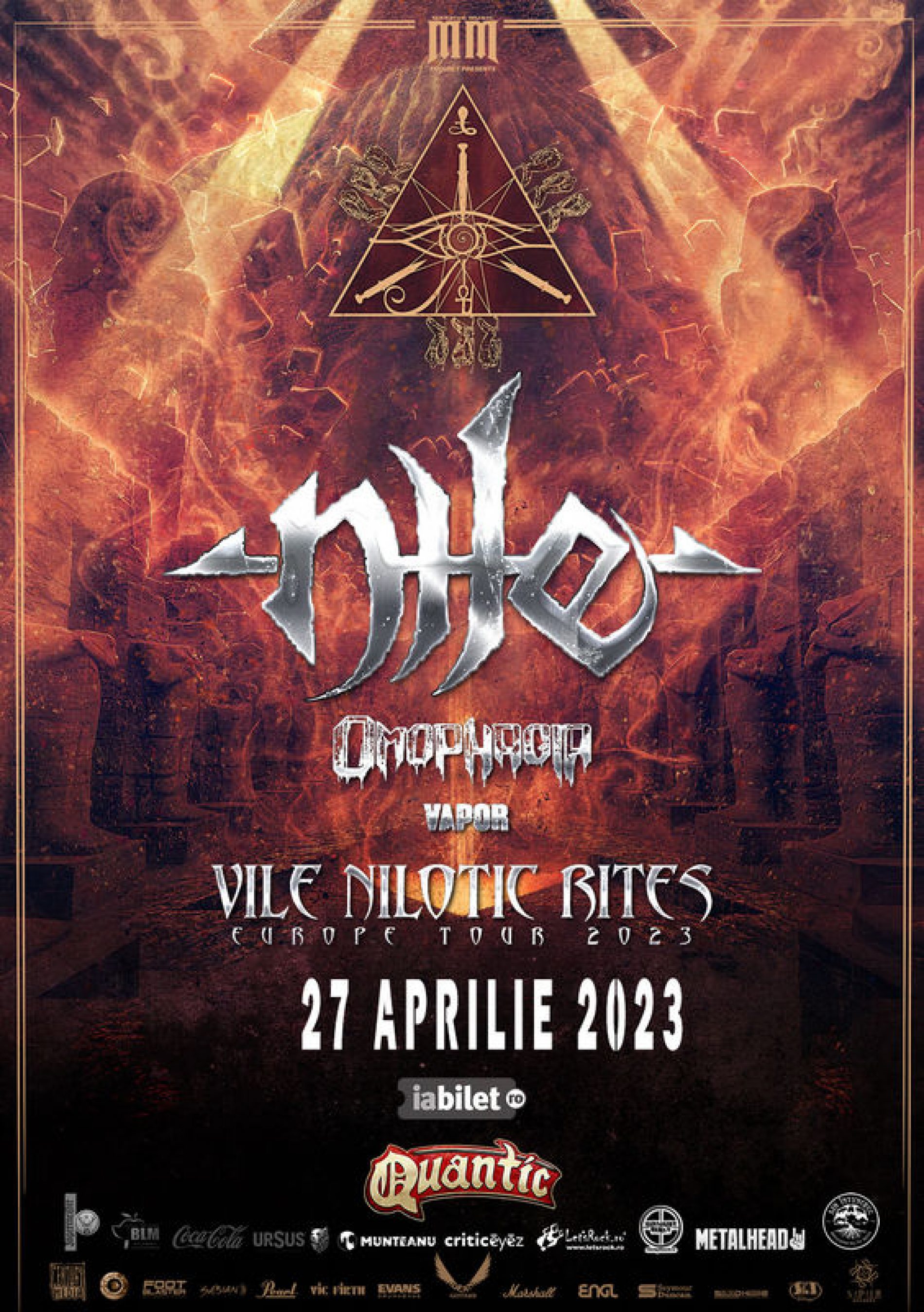 Omophagia și Vapor vor deschide concertul Nile din Quantic