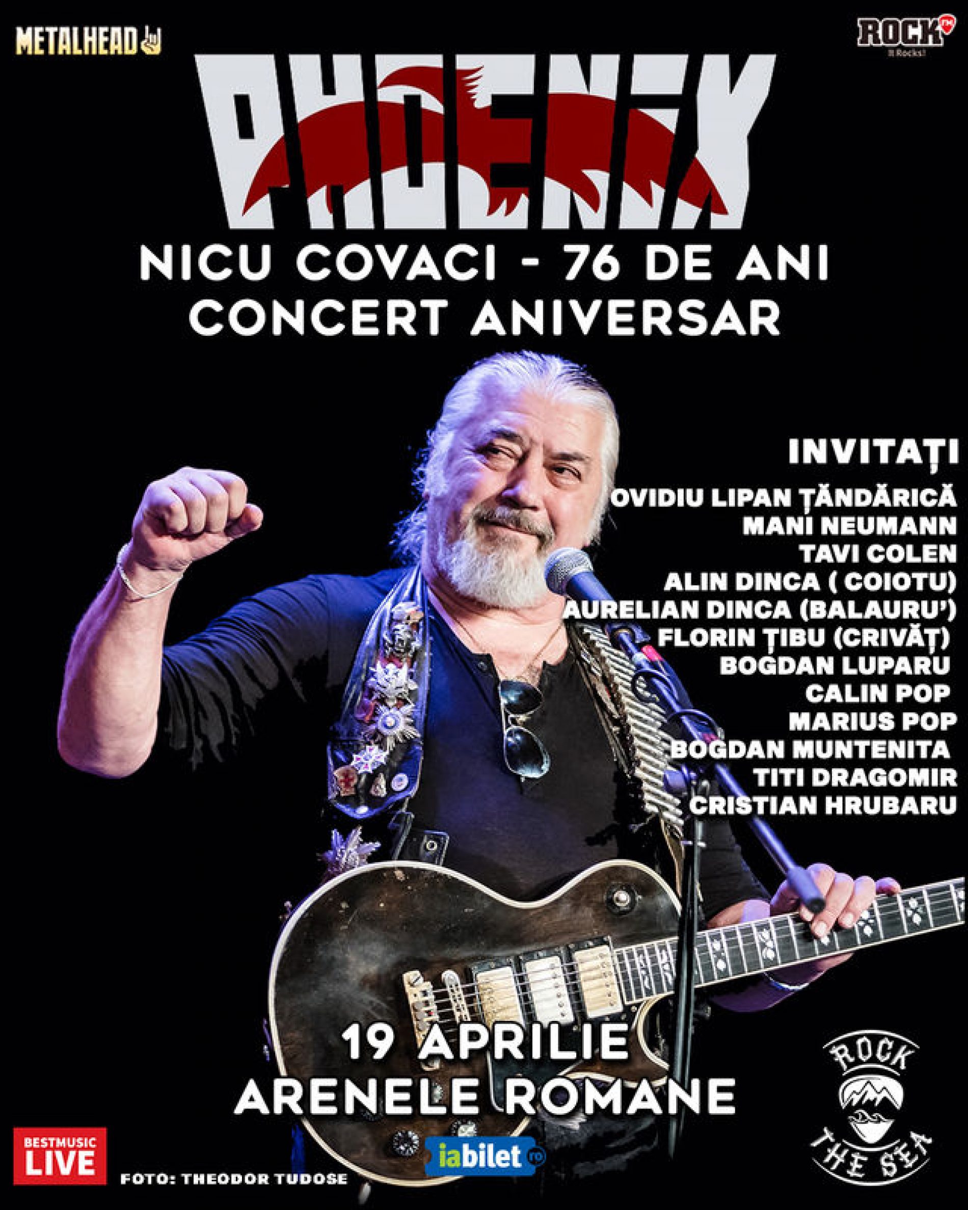Concert aniversar Phoenix „Nicu Covaci – 76 ani” la Arenele Romane