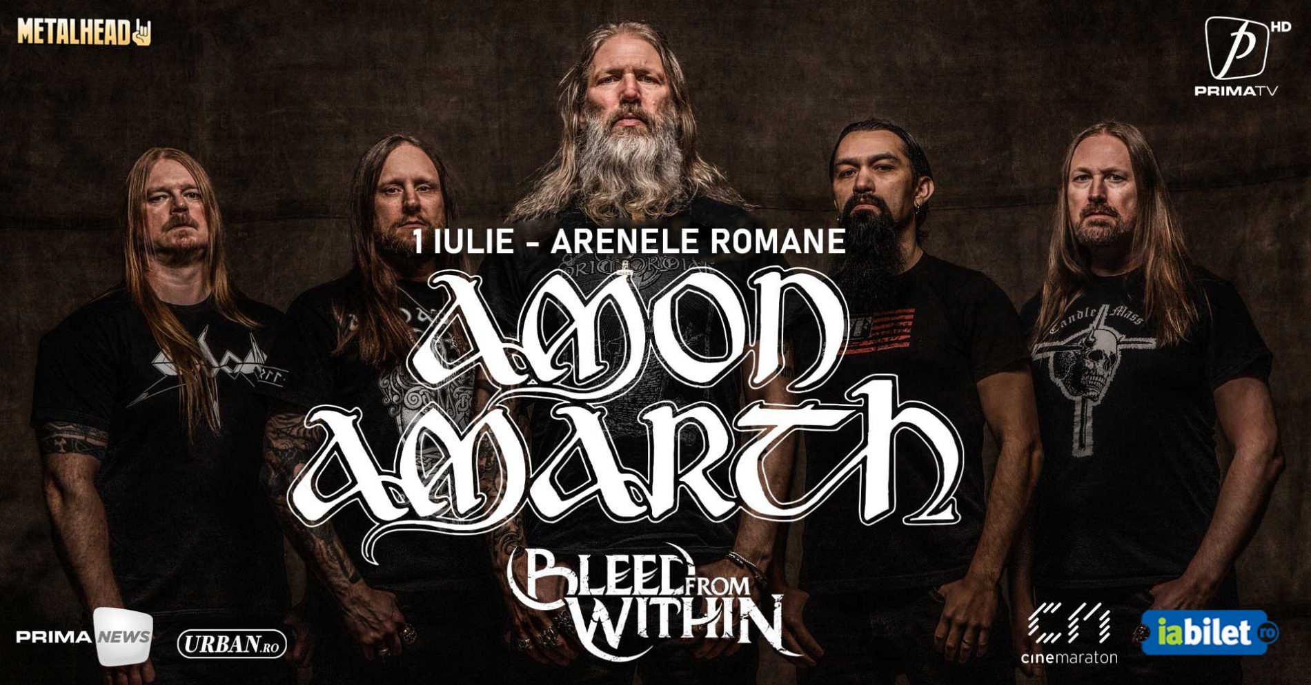 Galerie foto concert Amon Amarth și Bleed from Within la Arenele Romane