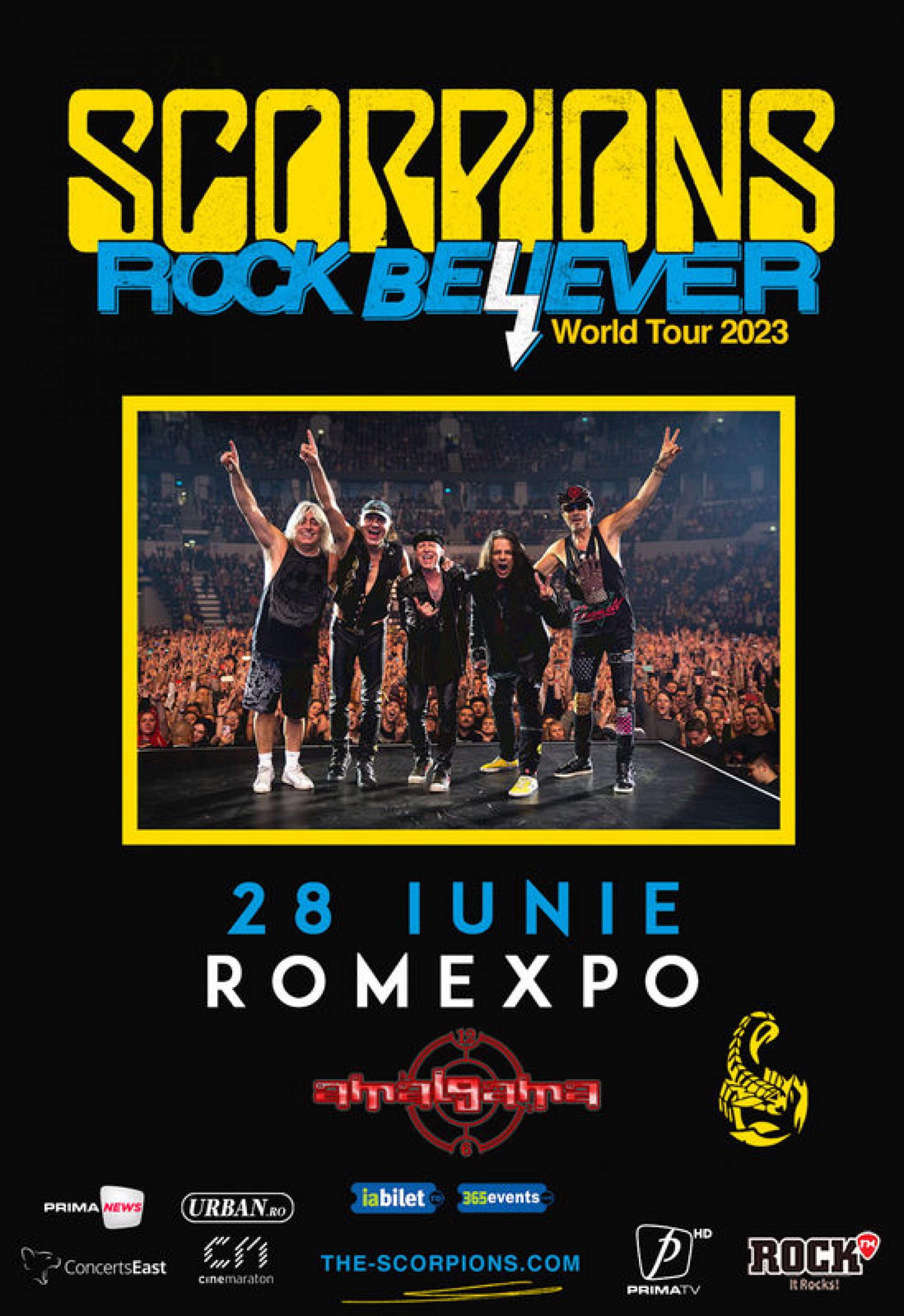 Amalgama va deschide concertul Scorpions de la Romexpo
