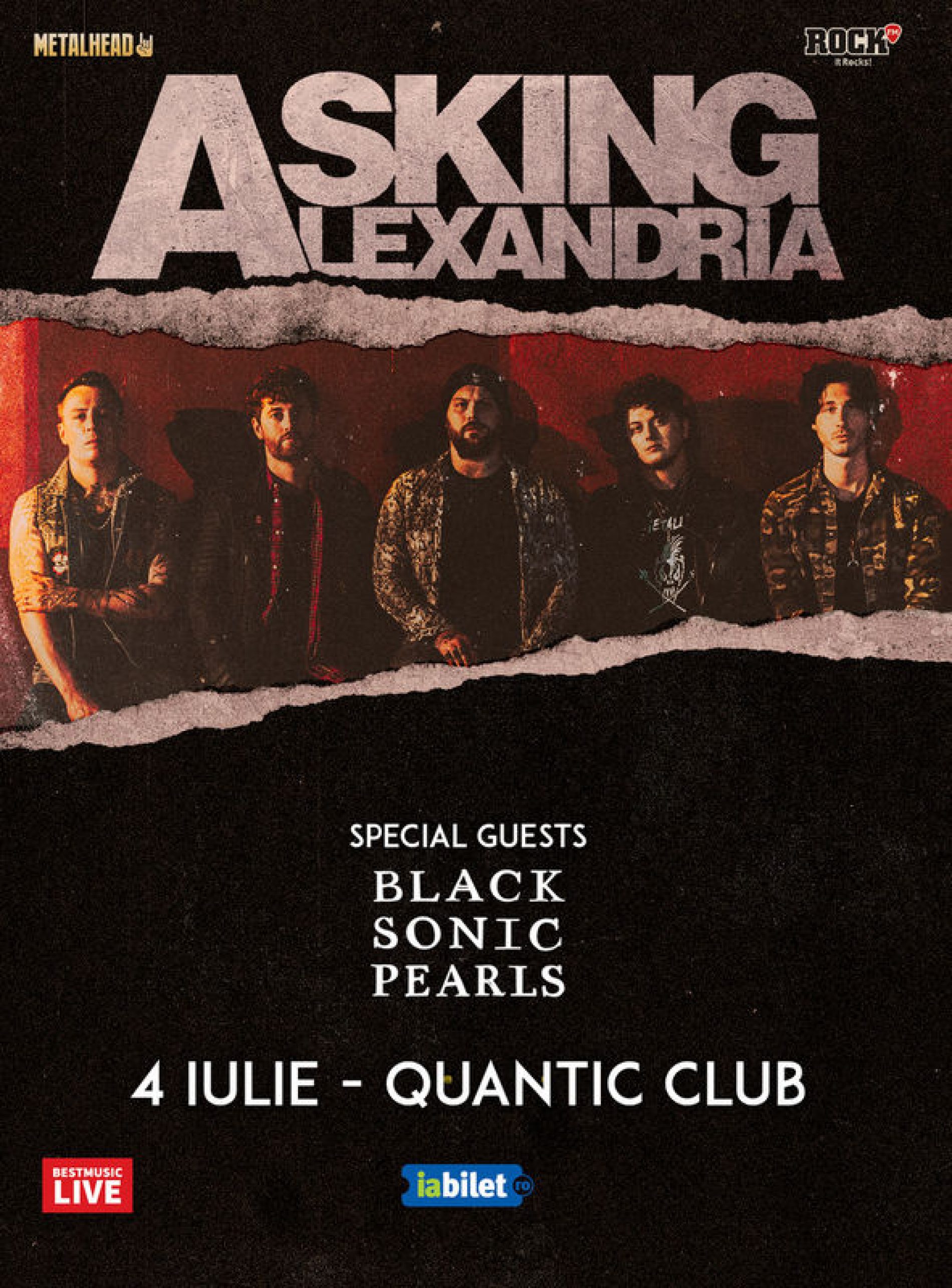 Asking Alexandria la Quantic: : O nouă trupă pe afiș, program și reguli de acces