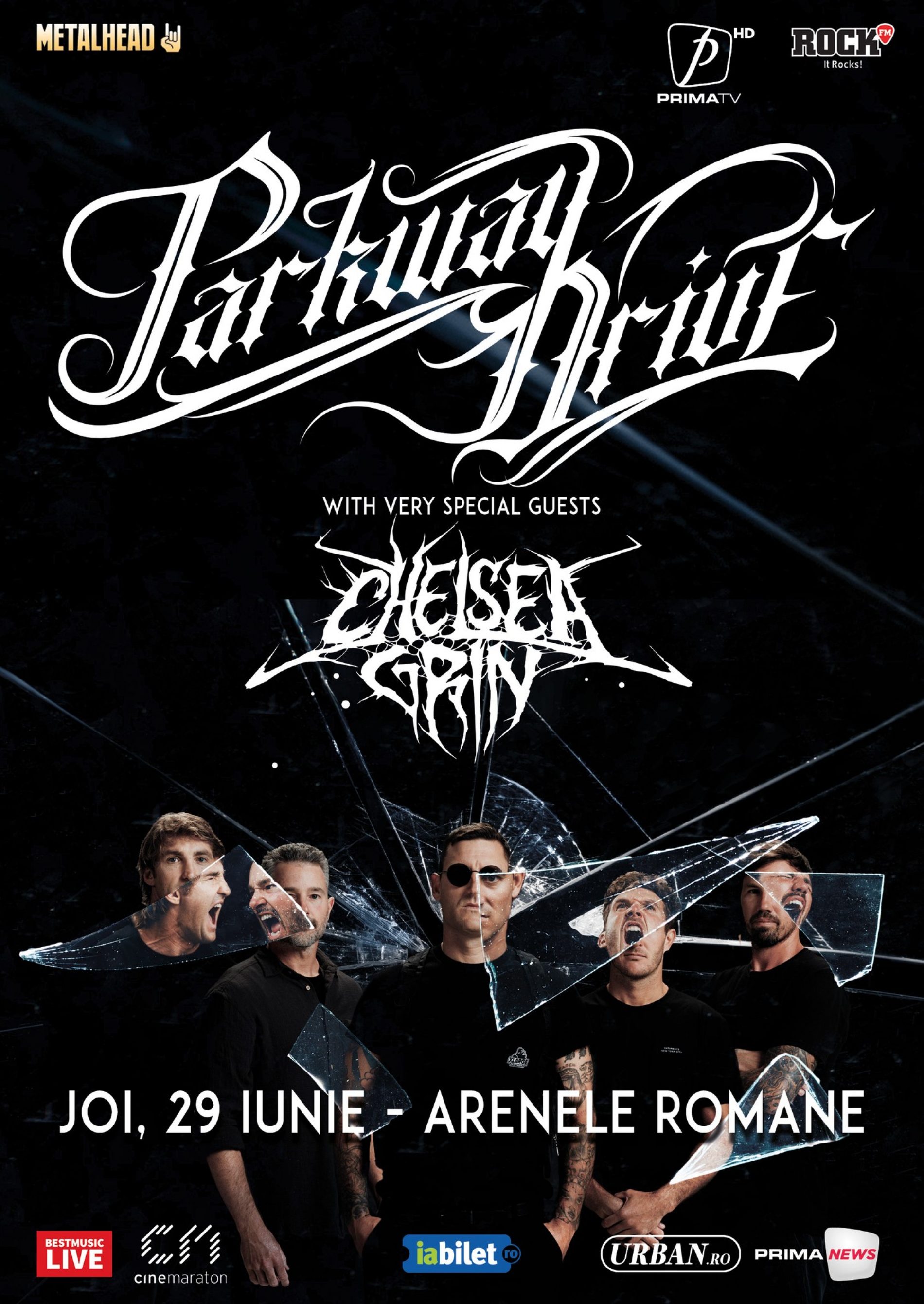 Concertul Parkway Drive și Chelsea Grin se mută la Arenele Romane