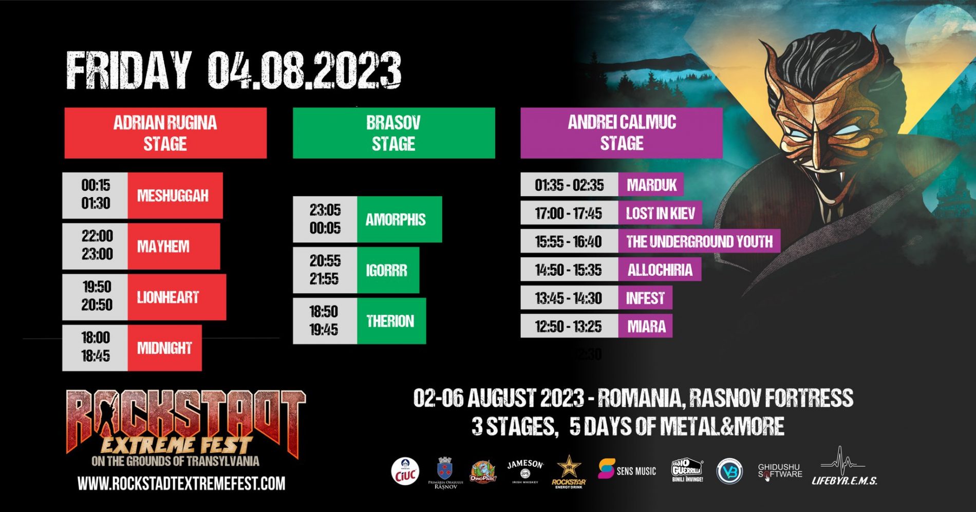 Program complet Rockstadt Extreme Fest 2023