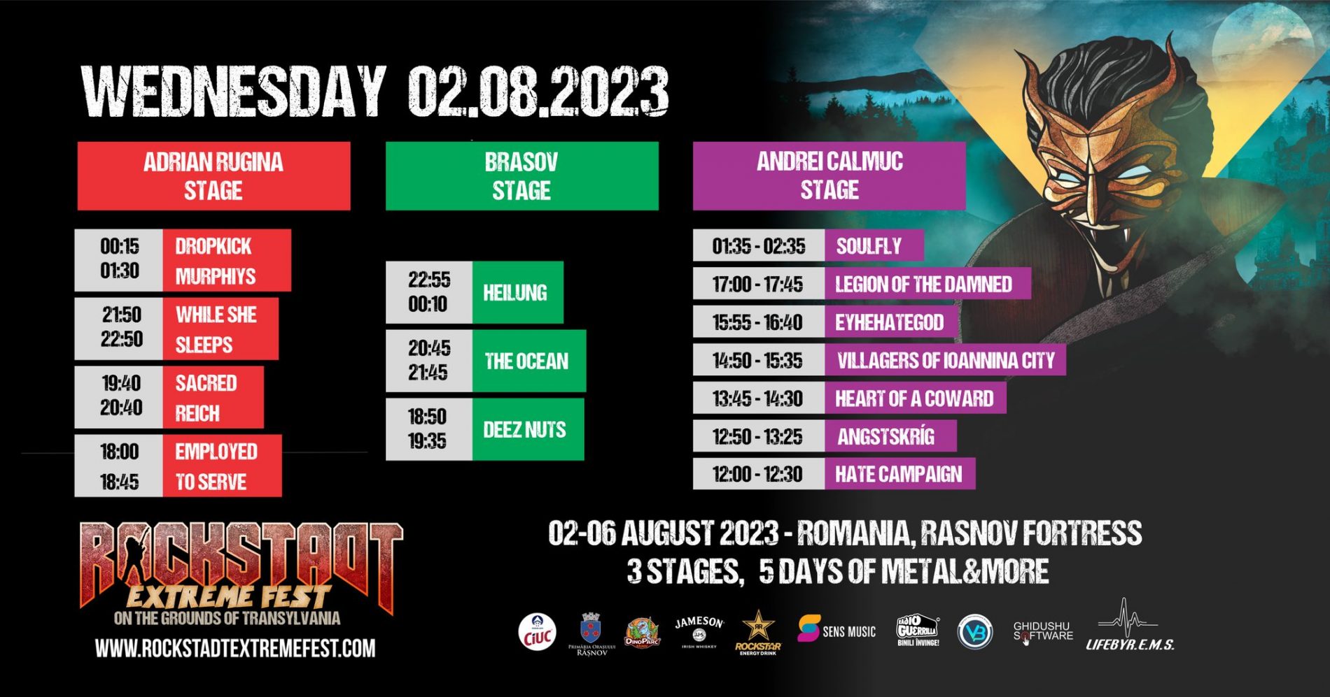 Program complet Rockstadt Extreme Fest 2023