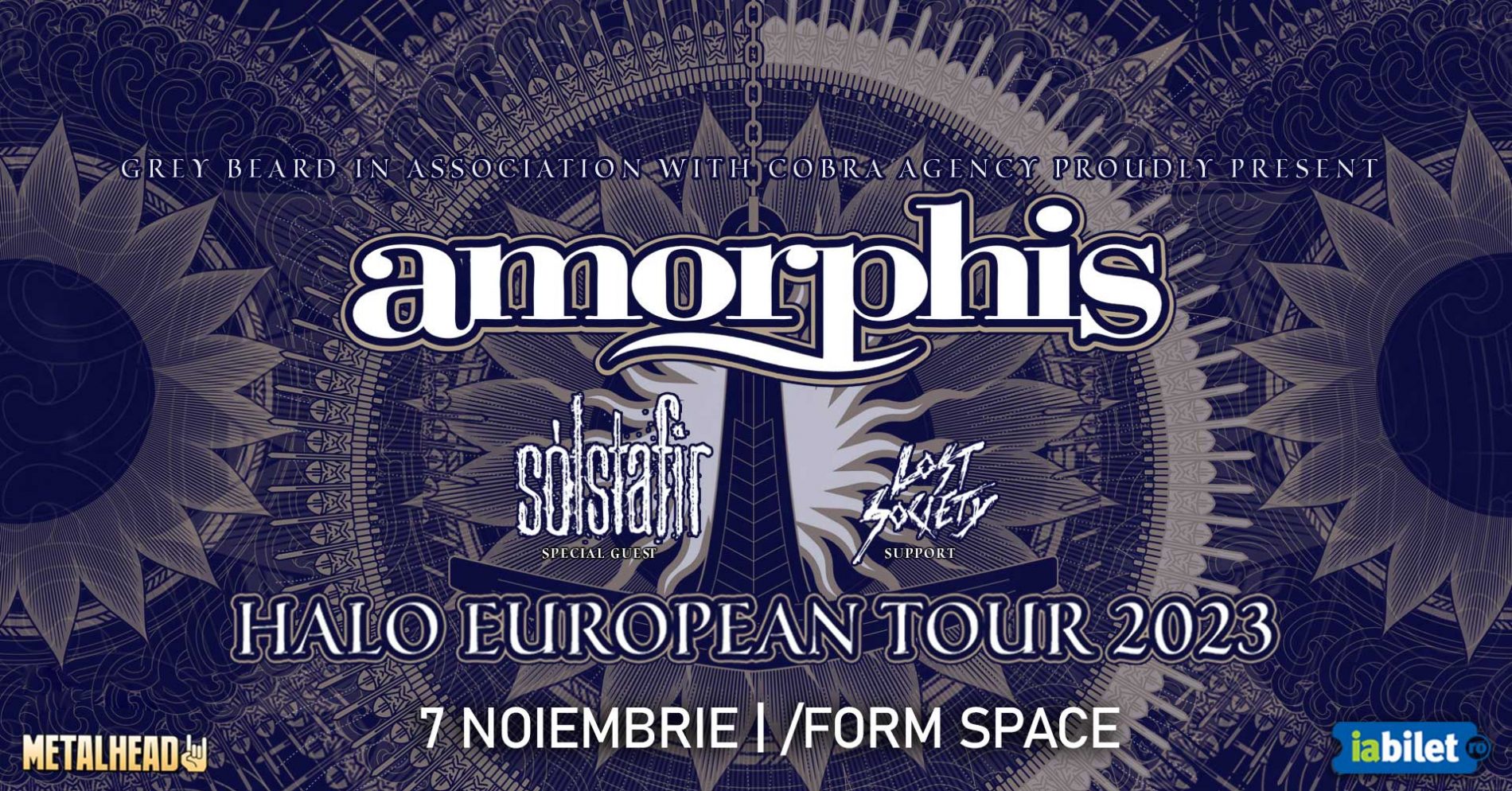 Amorphis, Sólstafir și Lost Society vor susține 2 concerte în România