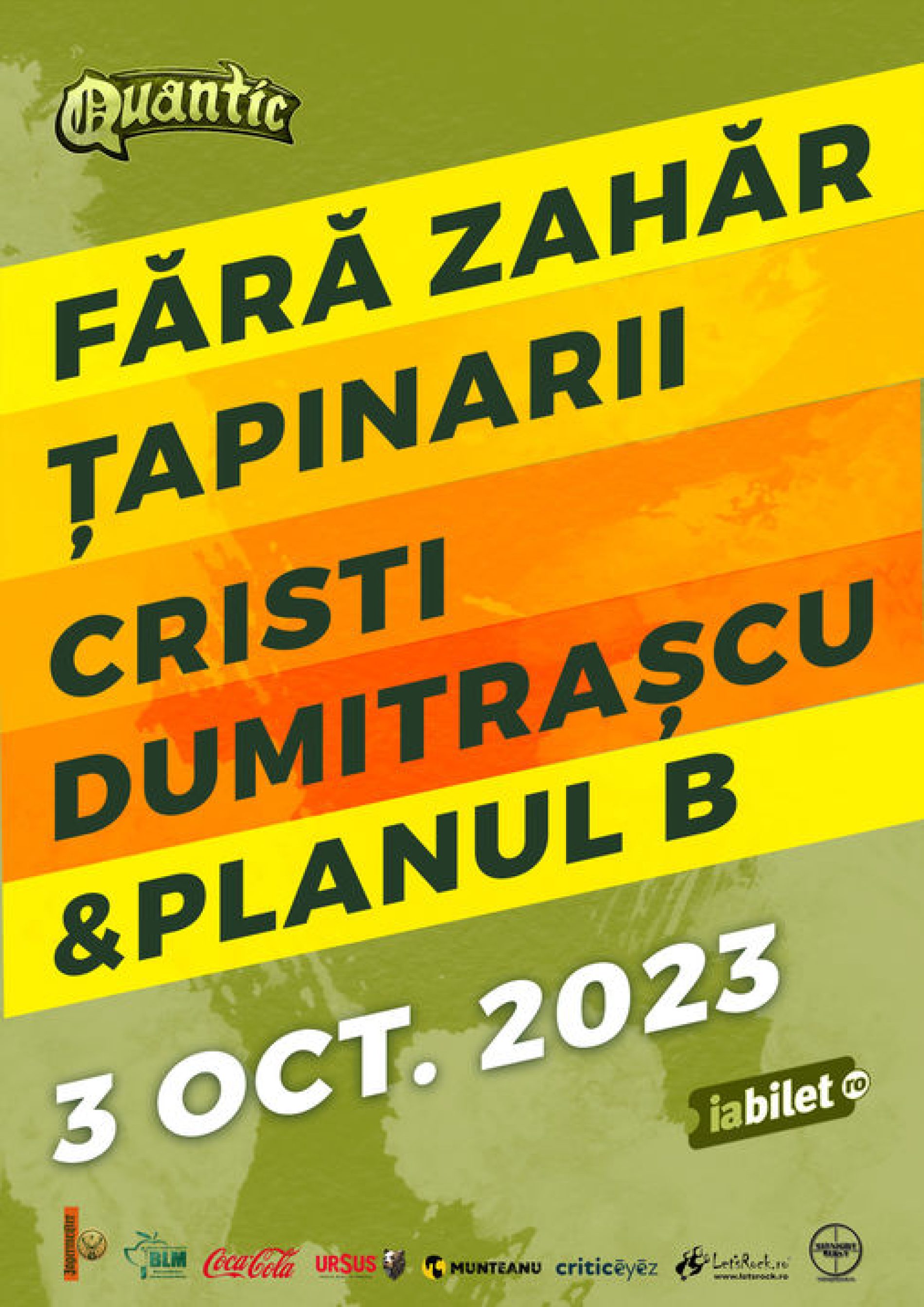 Concert Fără Zahăr, Țapinarii, Cristi Dumitrașcu & Plan B în a doua zi QFest 2023