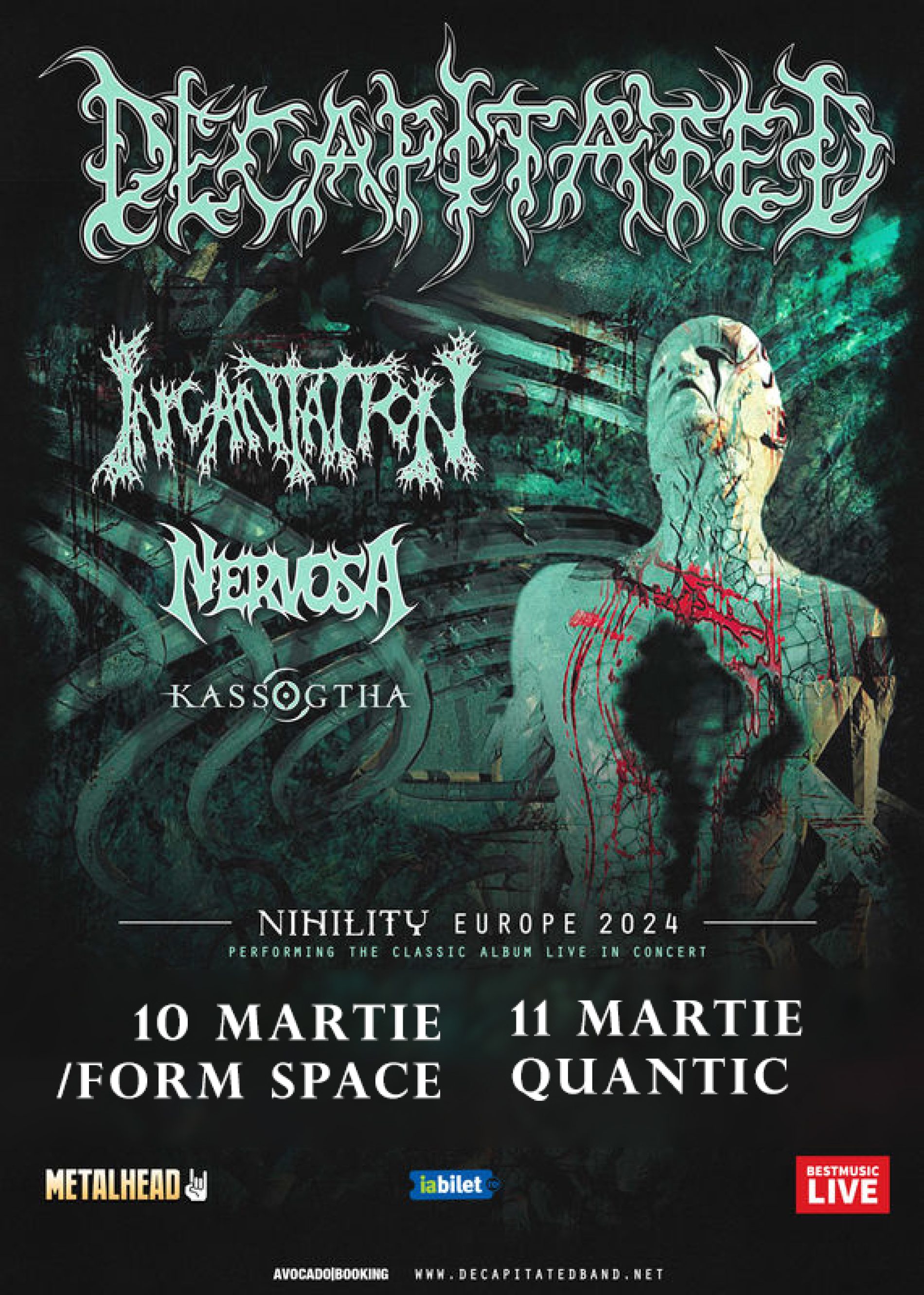 Decapitated la Cluj-Napoca și București: Program și reguli de acces
