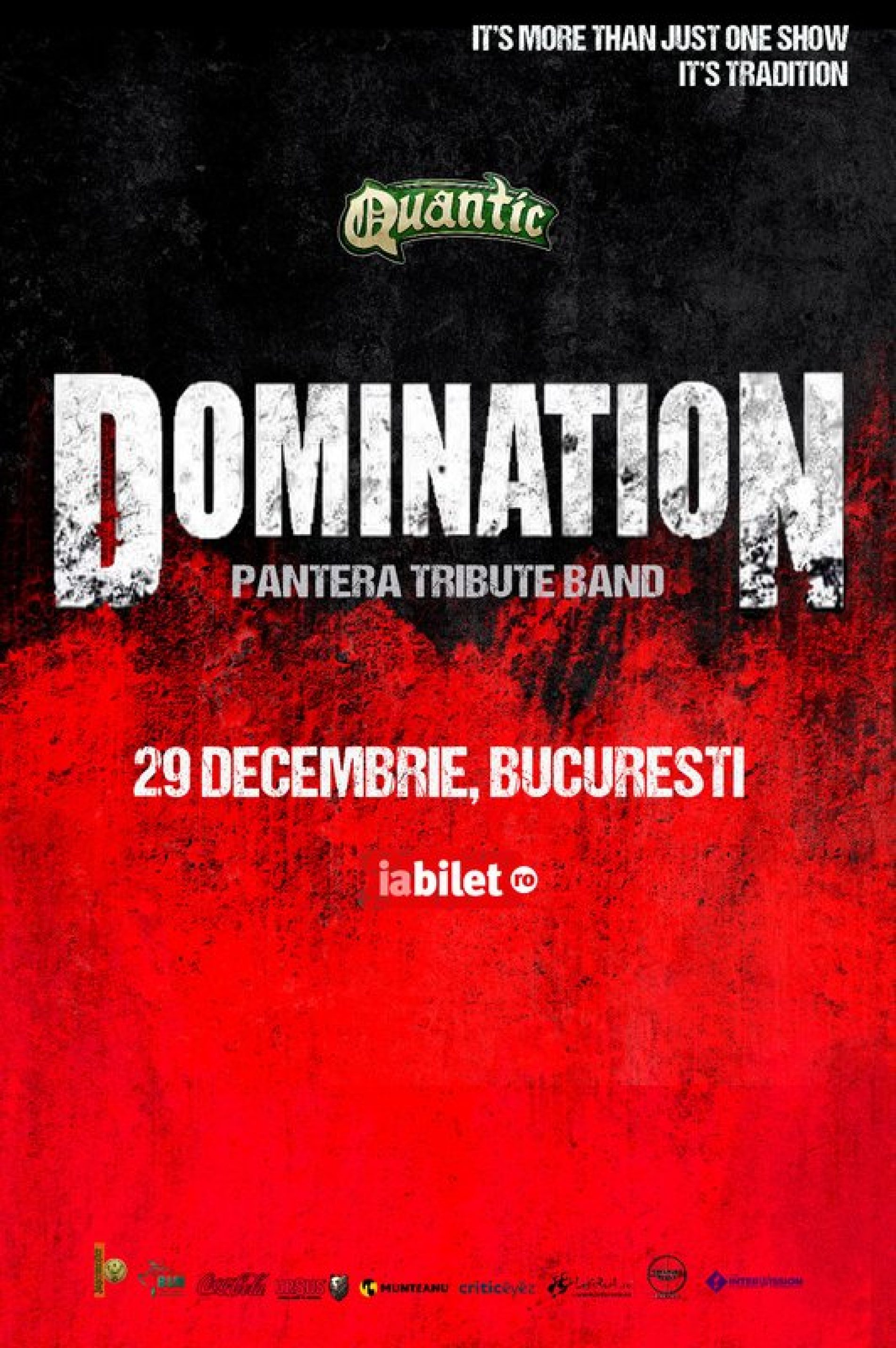 Concert Domination, trupă tribut Pantera, în Quantic