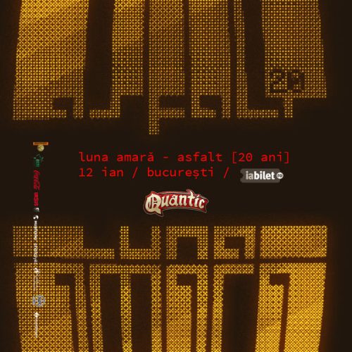 Luna Amară sărbătorește 20 de ani de la lansarea Asfalt cu un concert în Quantic