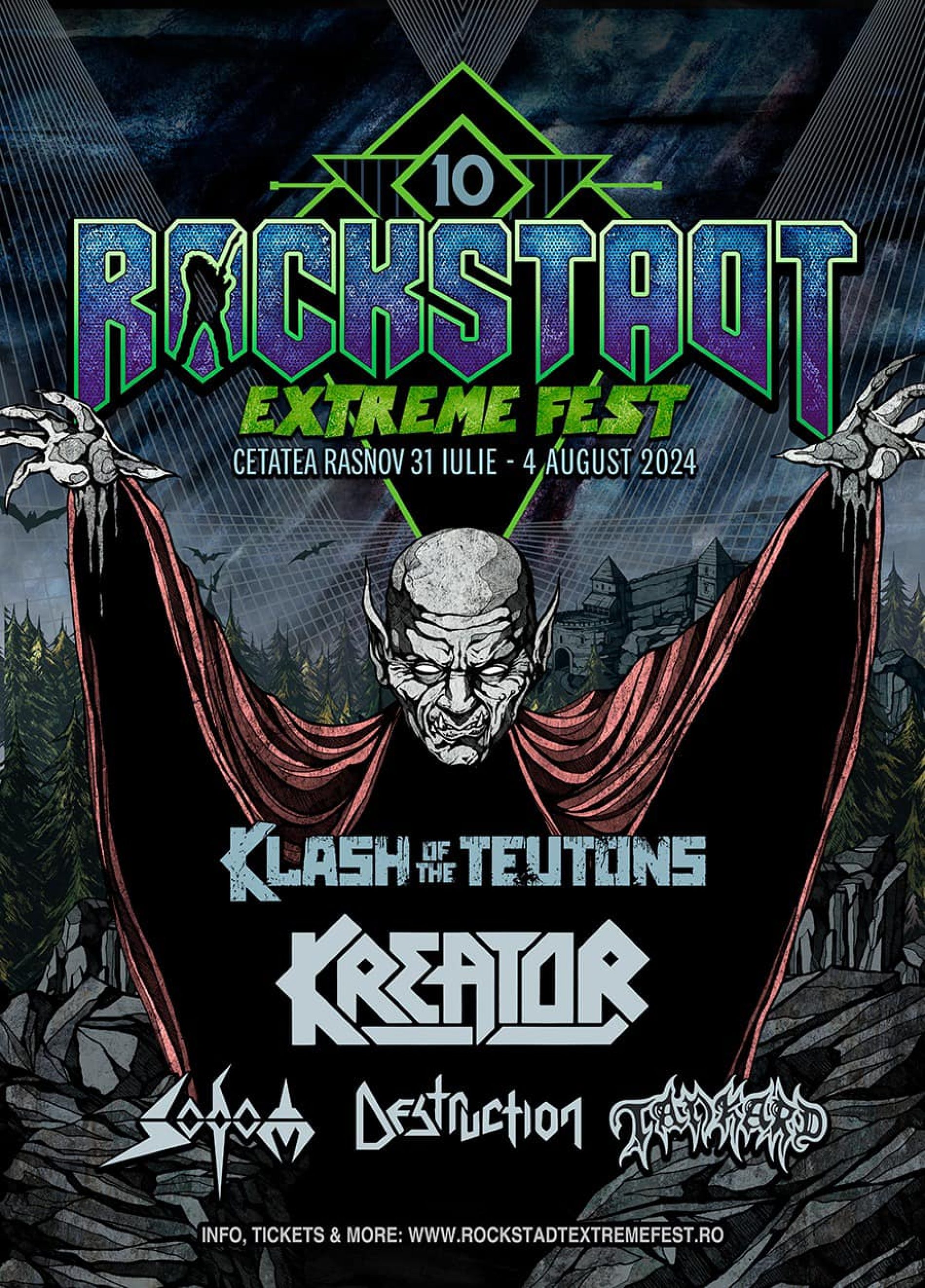 Klash of the Teutons: Kreator, Sodom, Destruction și Tankard împreună în aceeași zi la Rockstadt Extreme Fest