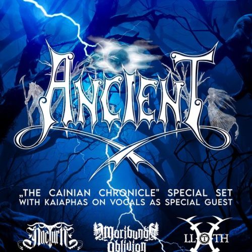 NocturN, Moribund Oblivion și LLOTH vor deschide concertul Ancient din Quantic