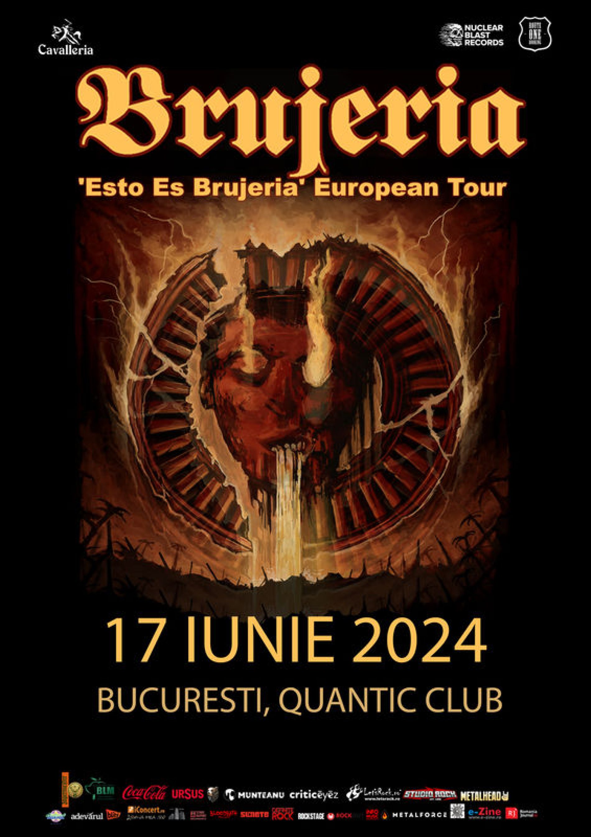 Concert Brujeria pe 17 iunie în Club Quantic