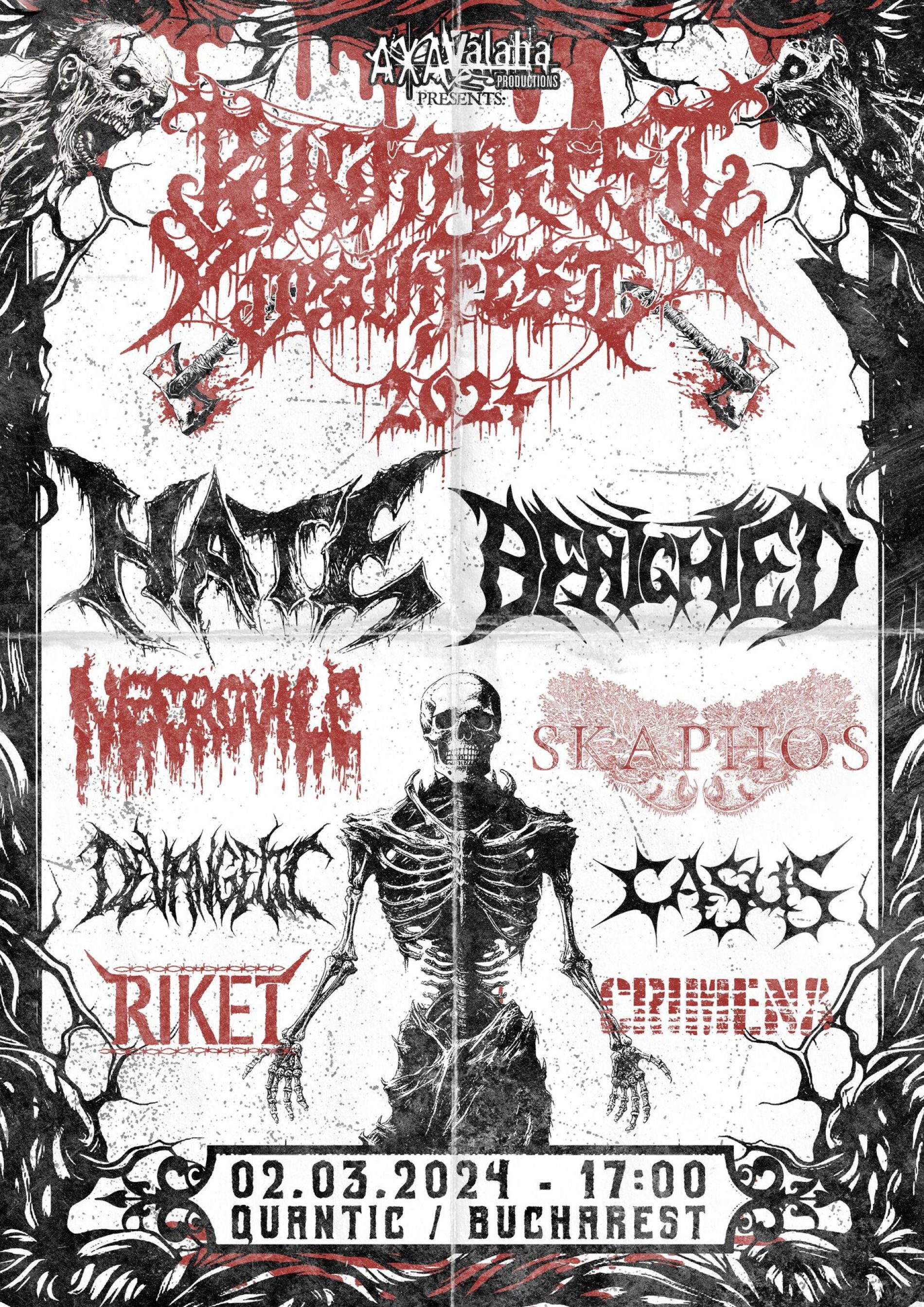 Bucharest DeathFest 2024 se va ține în Quantic pe 2 martie