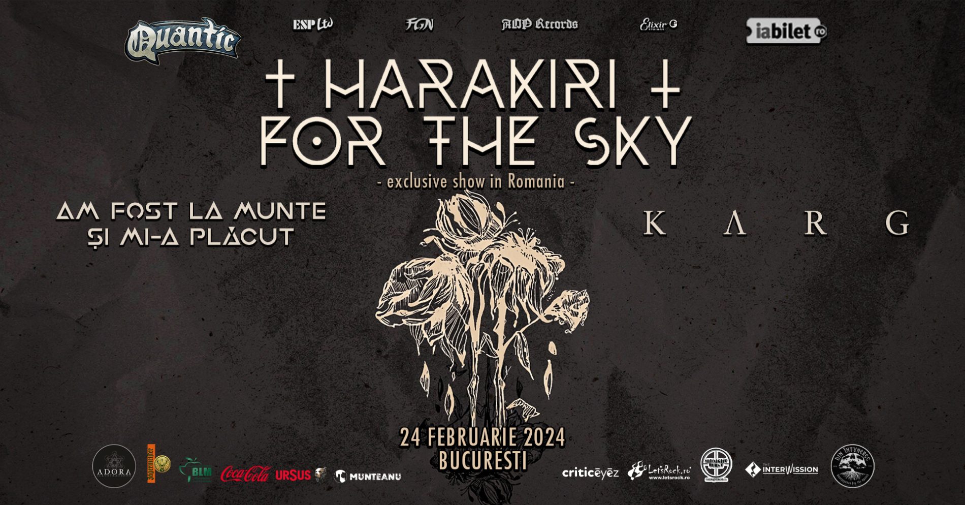 Galerie foto concert Harakiri for the Sky, AFLMȘMP, Karg în Quantic
