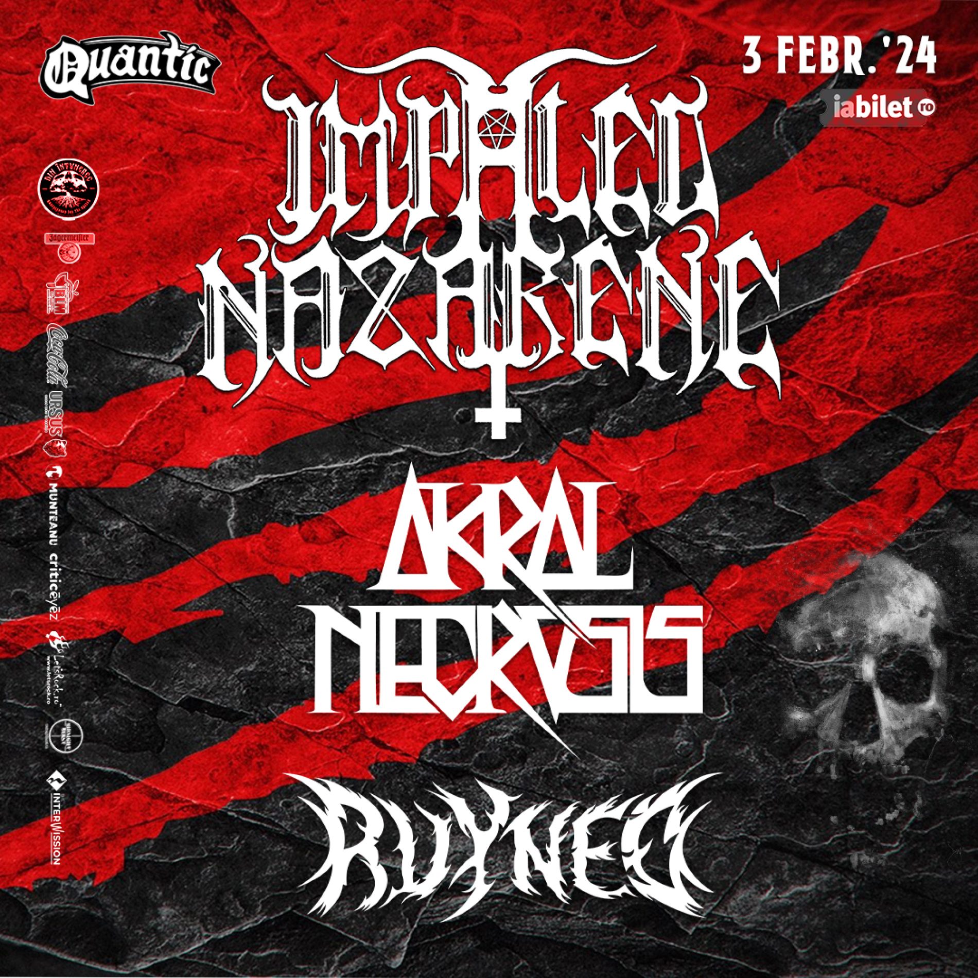 Ruyned va cânta în deschiderea concertului Impaled Nazarene din Quantic