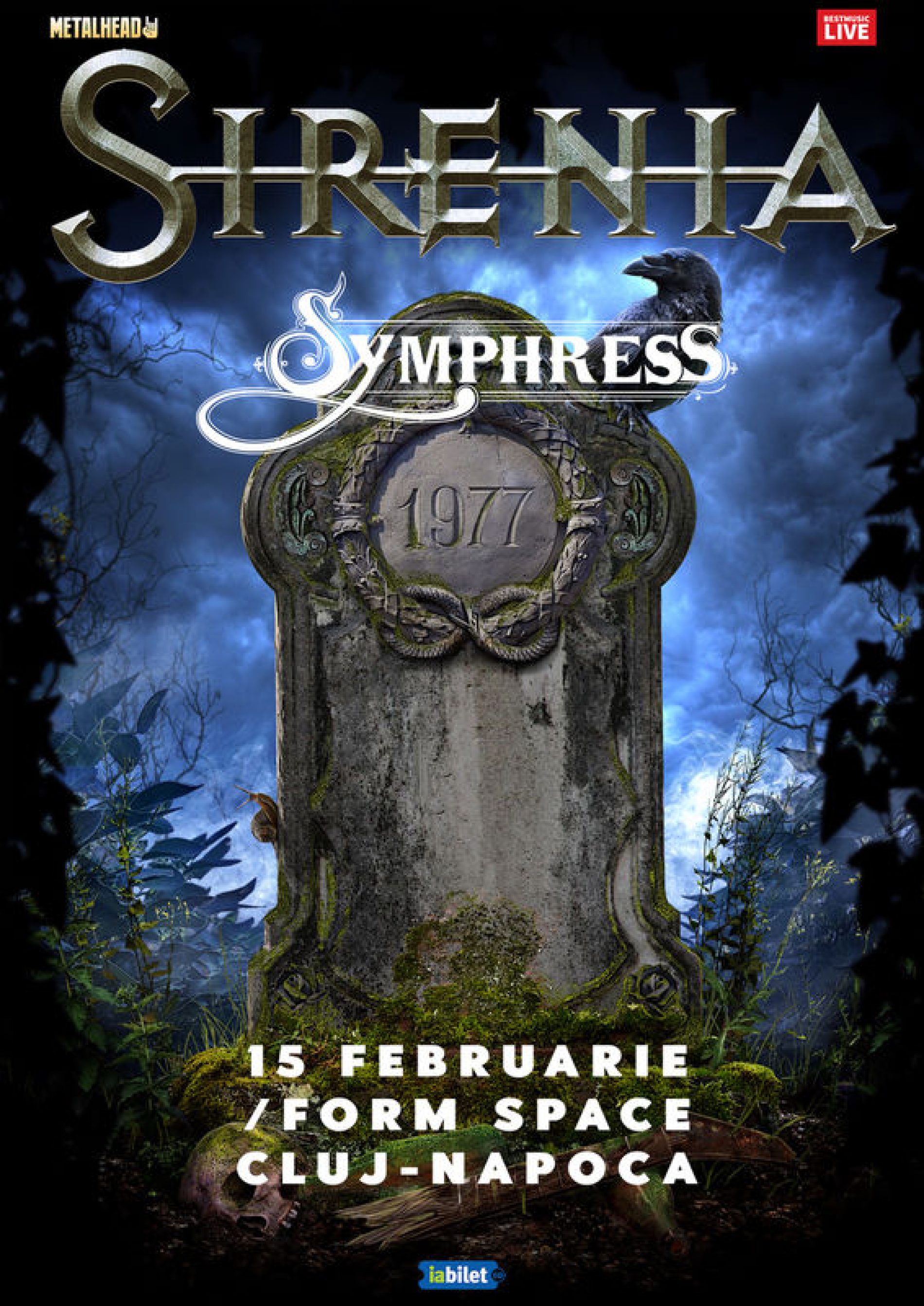 Symphress va deschide concertul Sirenia din Cluj-Napoca