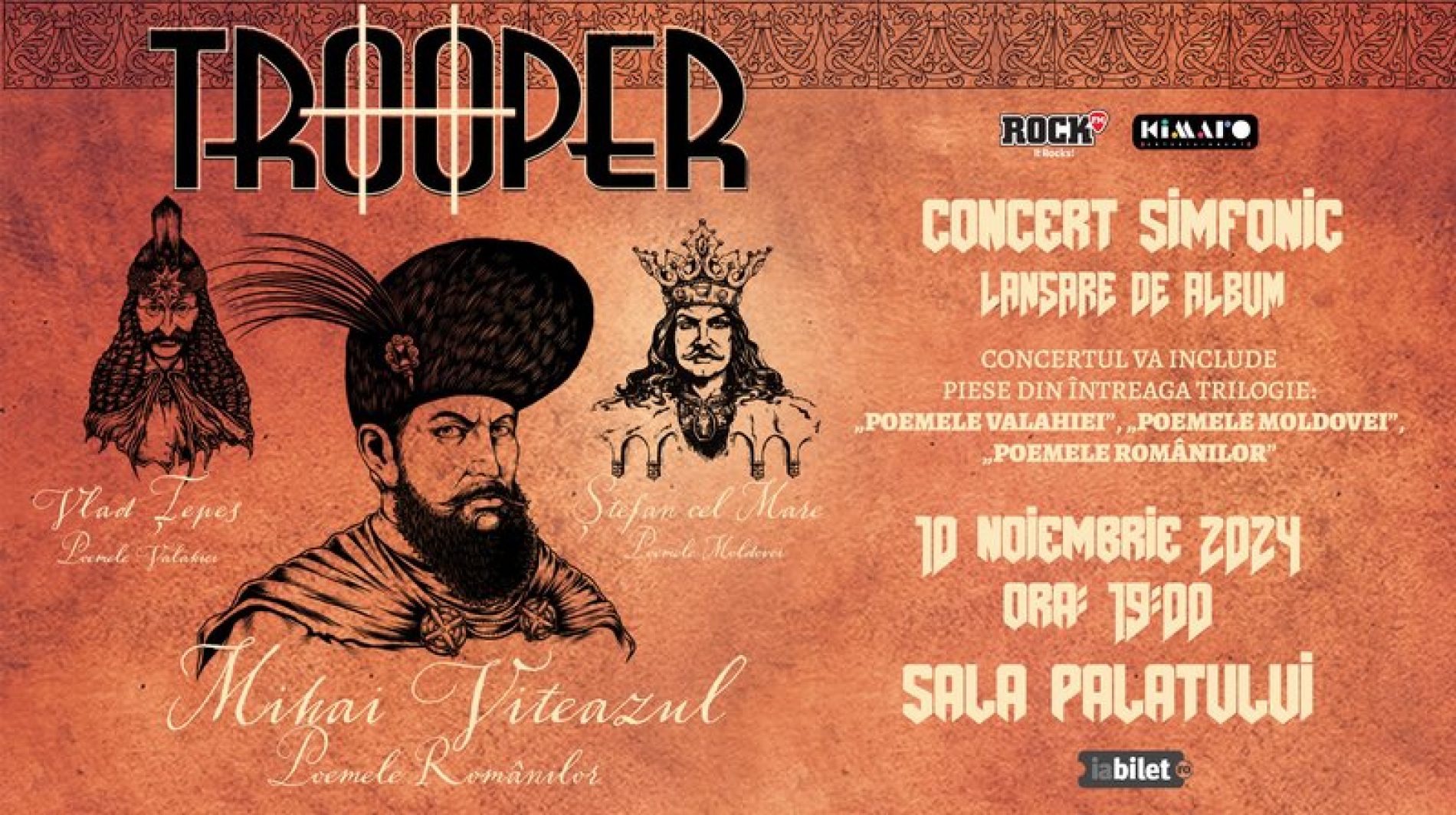 Galerie foto concert Trooper – Mihai Viteazul: Poemele Românilor la Sala Palatului