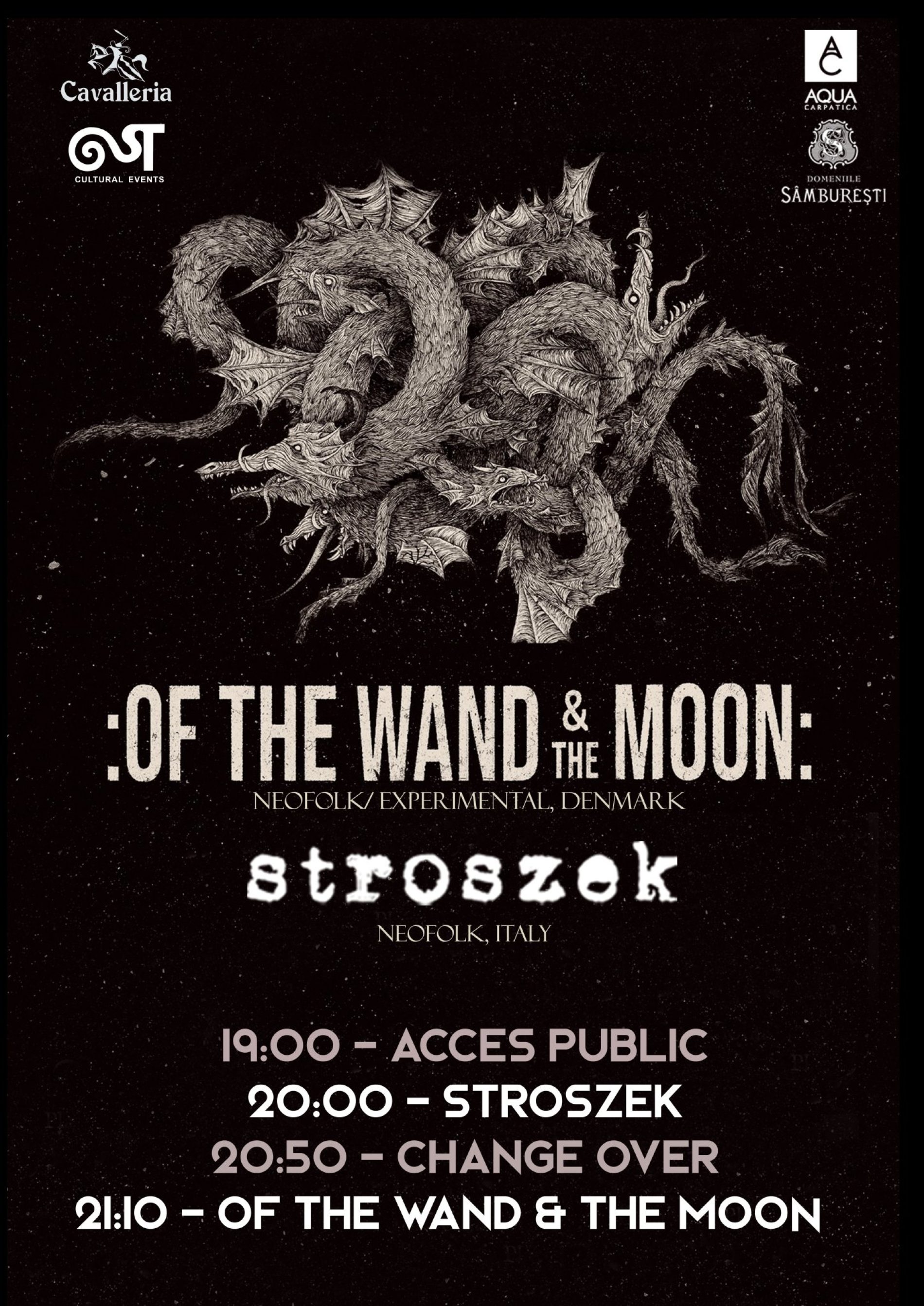 Programul concertului Of the Wand & the Moon și Stroszek în Quantic Club