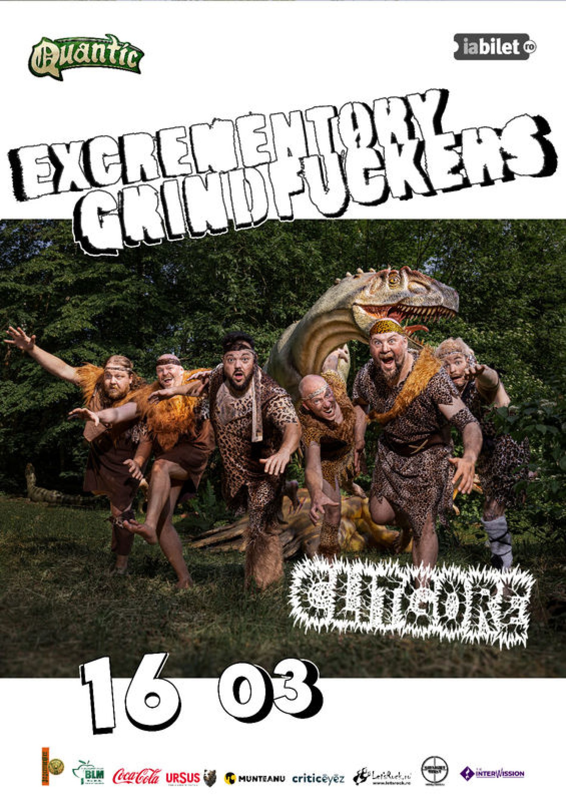 Concert Excrementory Grindfuckers și Clitgore în Quantic