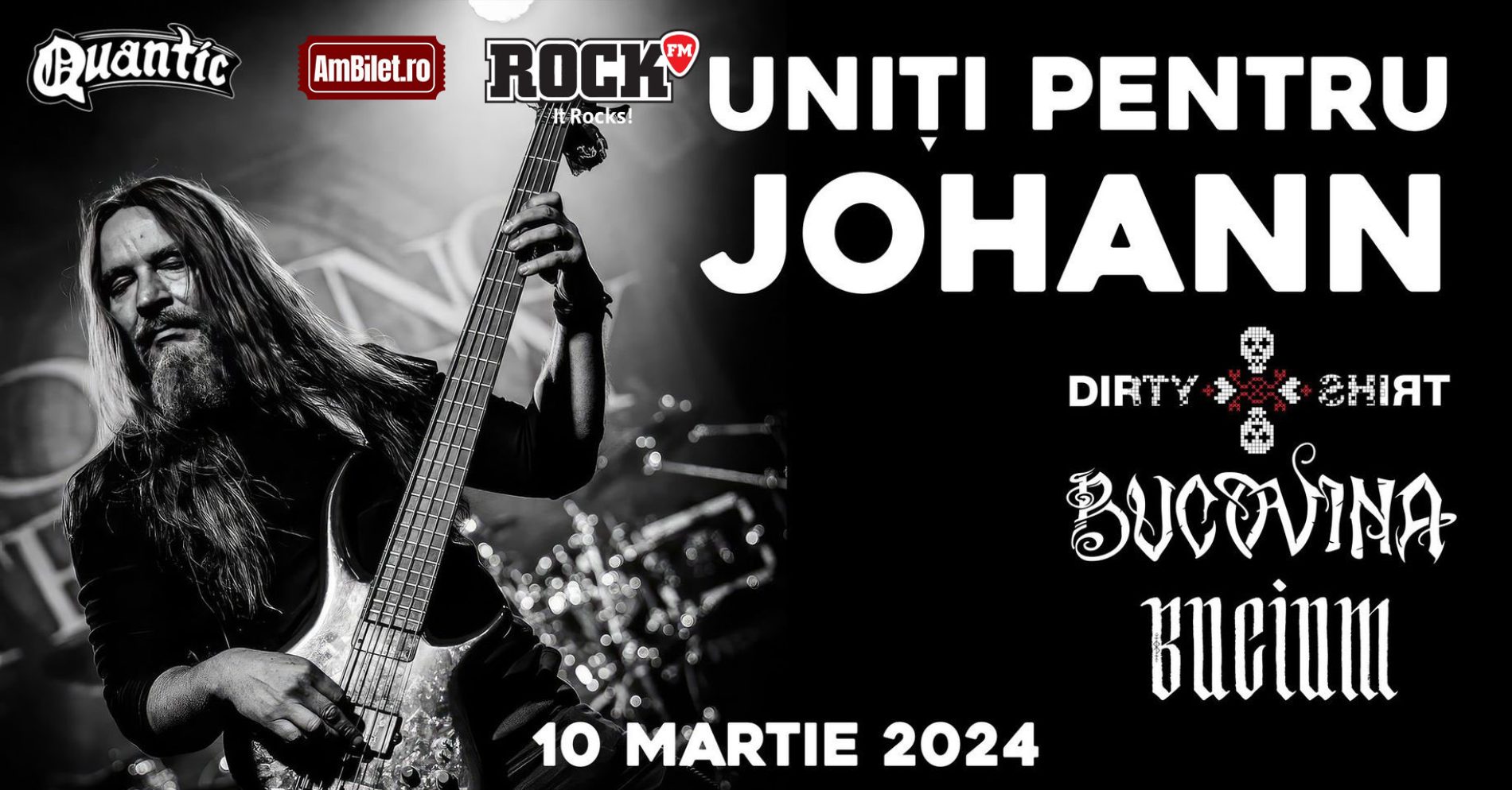 Uniți pentru Johann – Concert caritabil cu Dirty Shirt, Bucovina și Bucium în Quantic