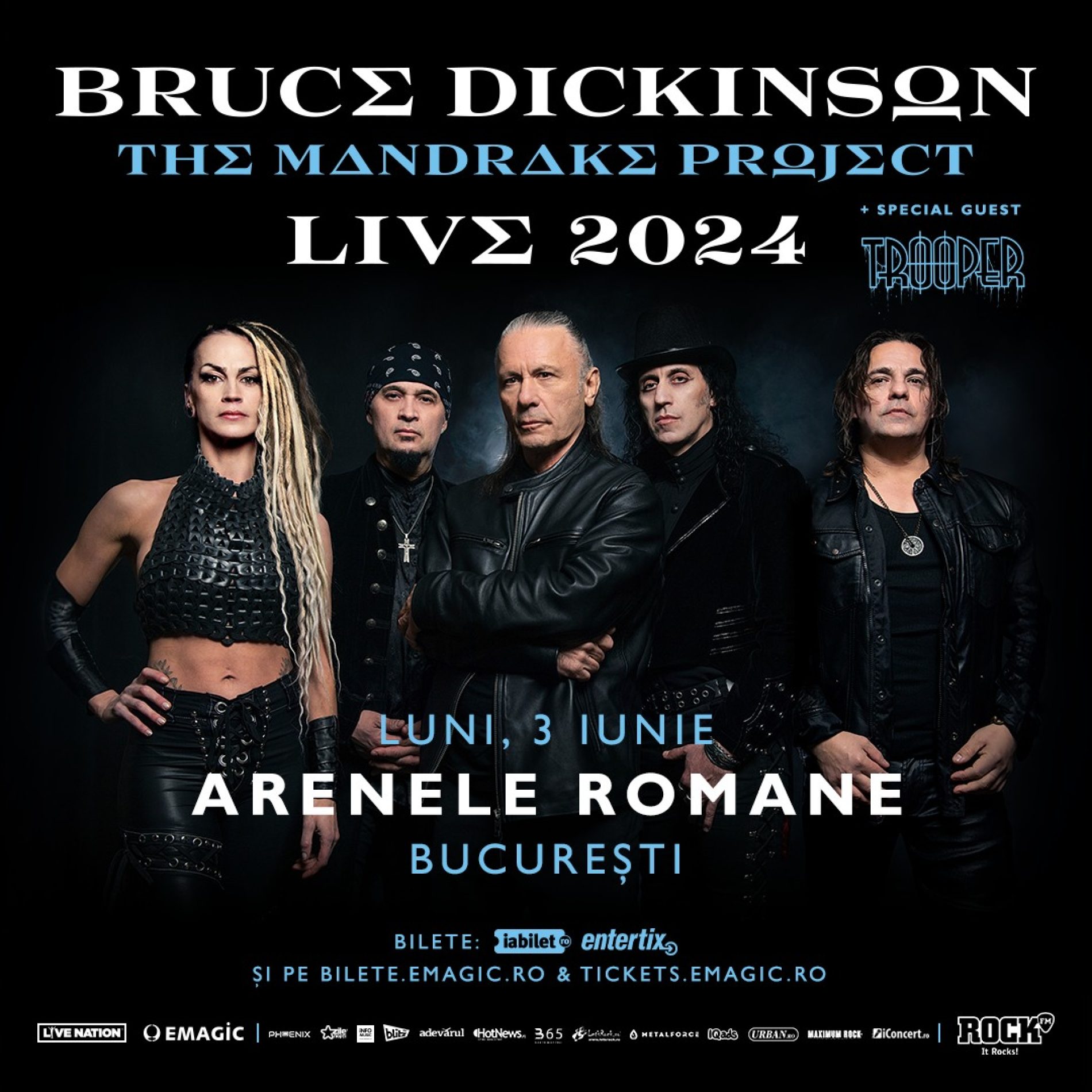 Bruce Dickinson la Arenele Romane: Program și reguli de acces