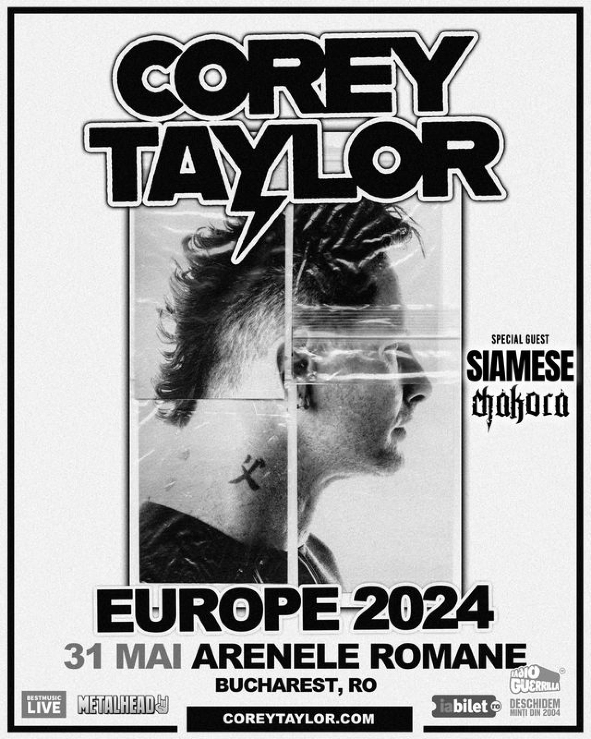 Corey Taylor la Arenele Romane: Program și reguli de acces