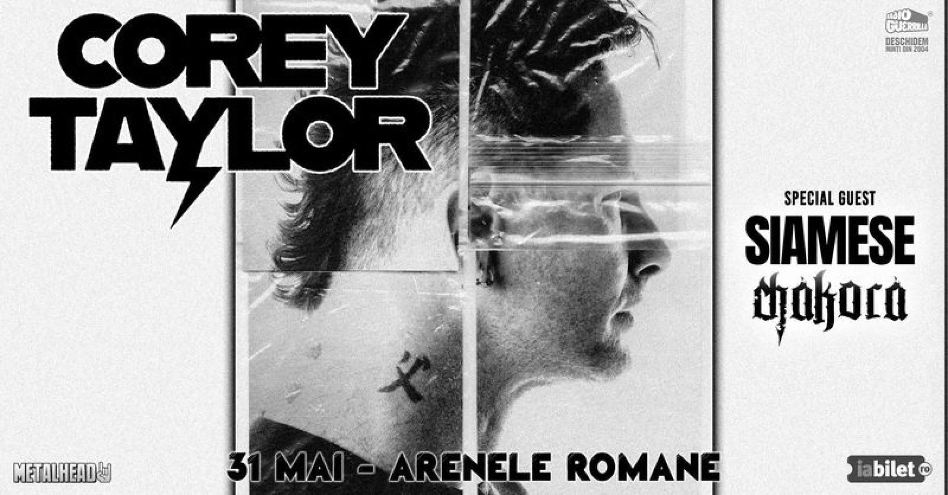 Galerie foto concert Corey Taylor, Siamese, Chakora la Arenele Romane