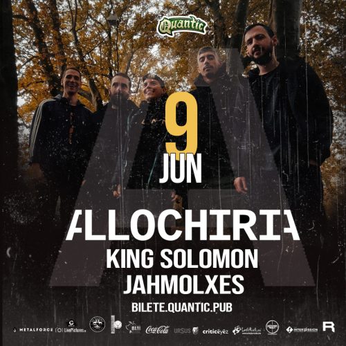 Allochiria, Jahmolxes și King Solomon concertează la Quantic pe 9 iunie