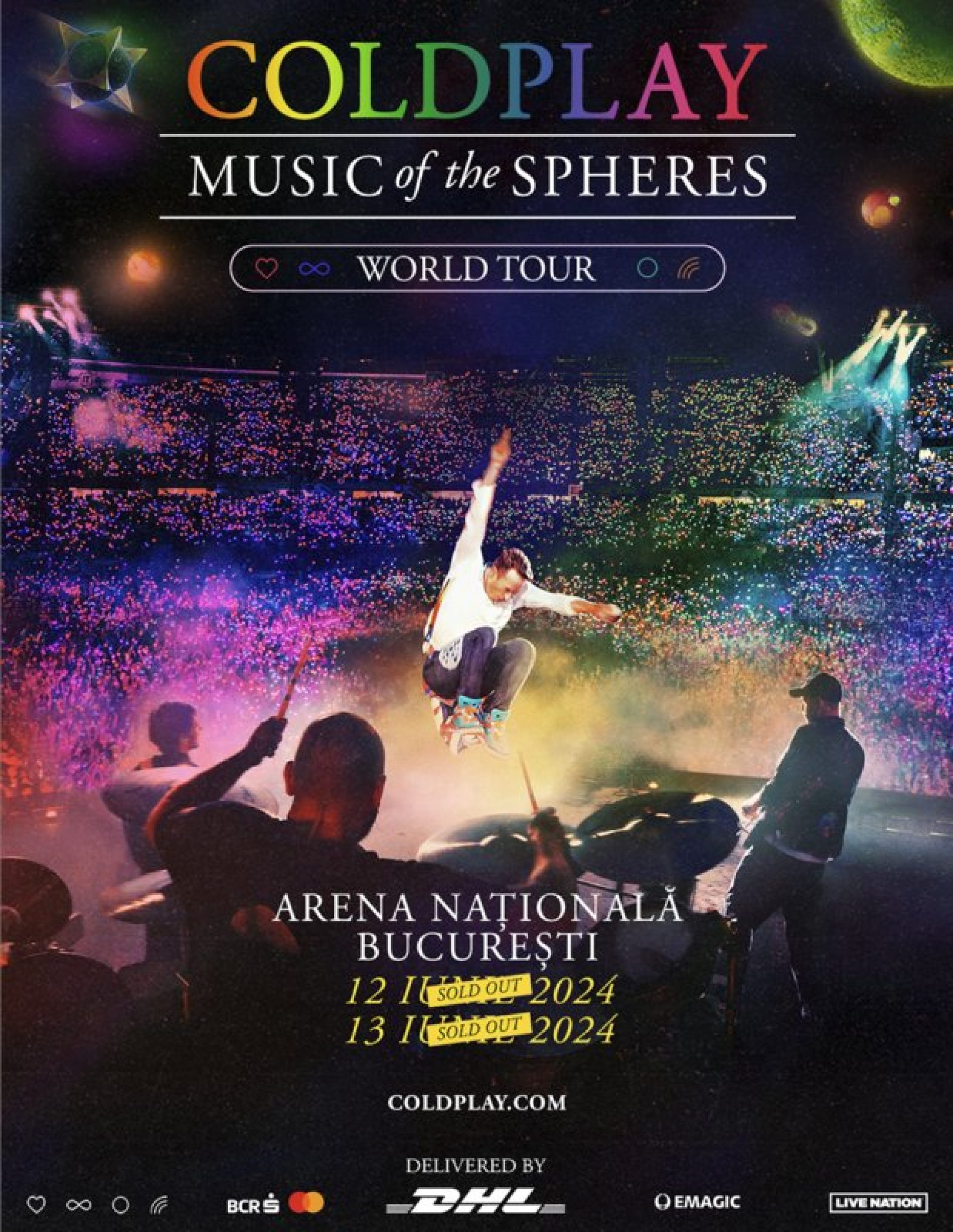Program și reguli de acces pentru concertele Coldplay de la Arena Națională