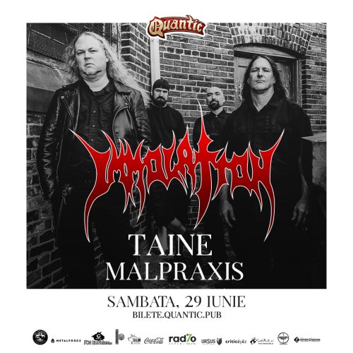 Programul concertului Immolation, Taine și Malpraxis din Quantic